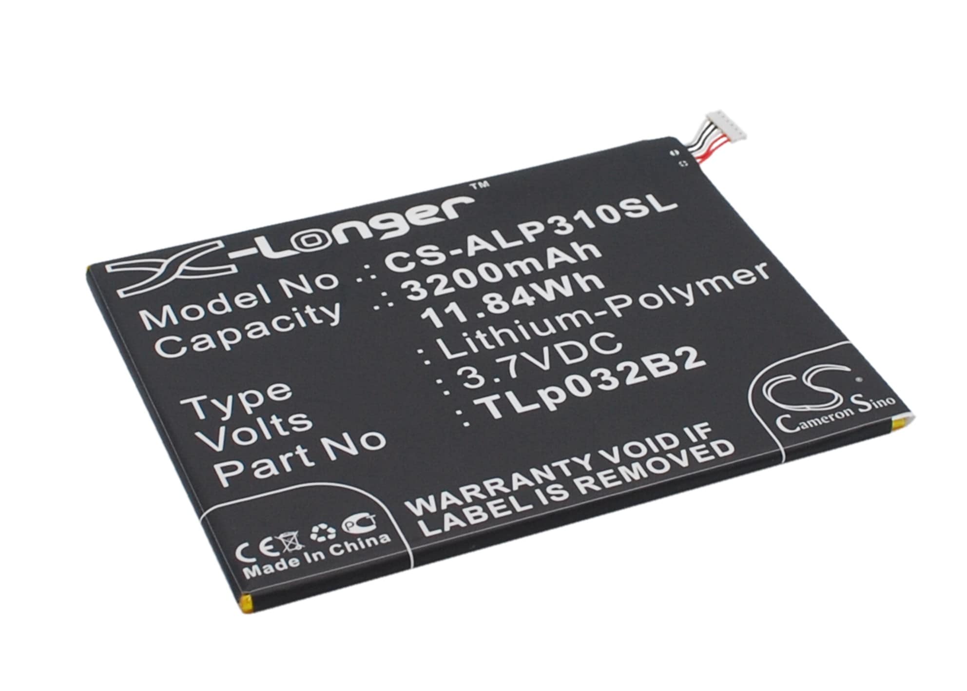 Nettbrettbatteri for Alcatel One Touch POP 7, P310A, One Touch Pixi 8 og andre.