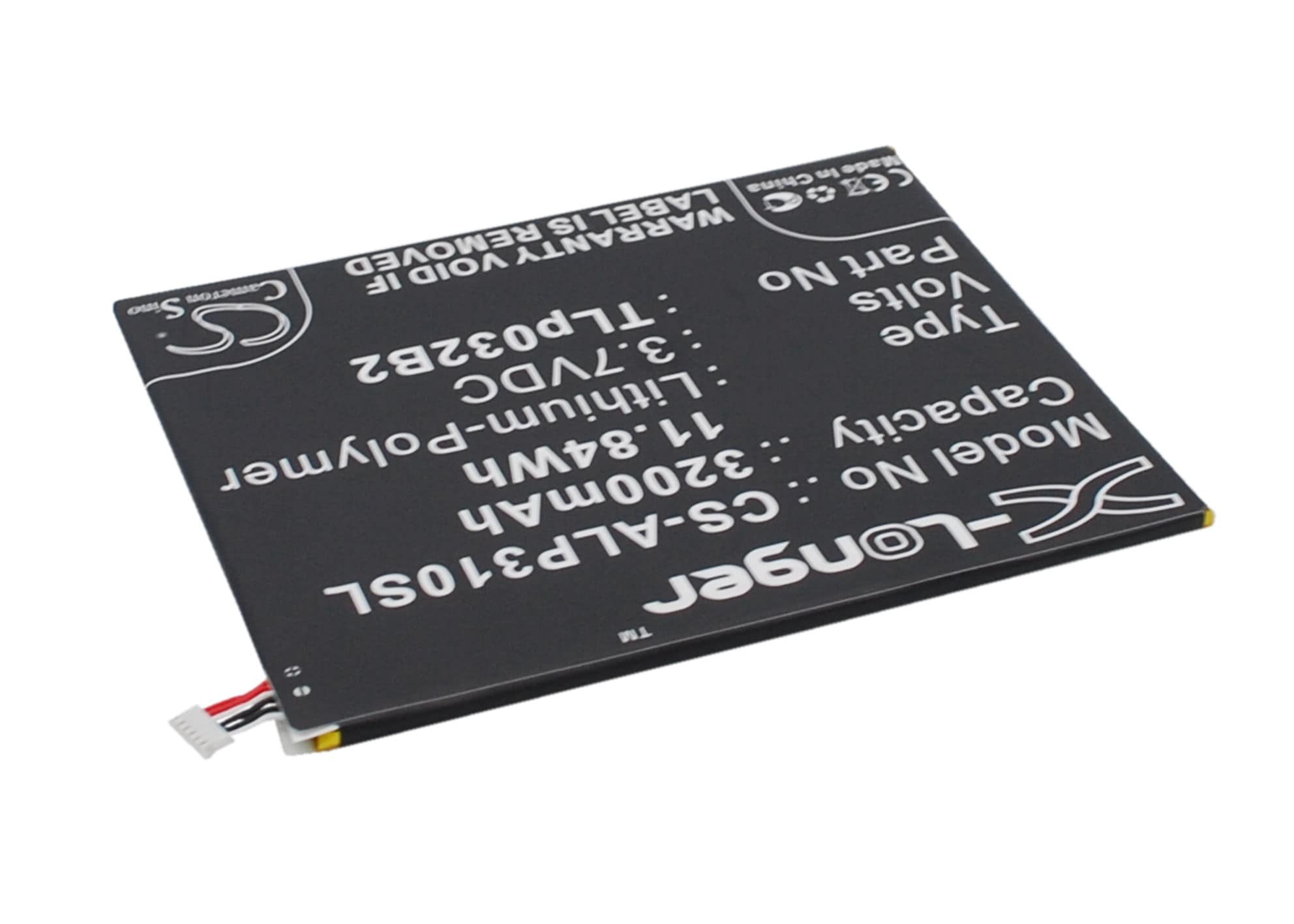Nettbrettbatteri for Alcatel One Touch POP 7, P310A, One Touch Pixi 8 og andre.