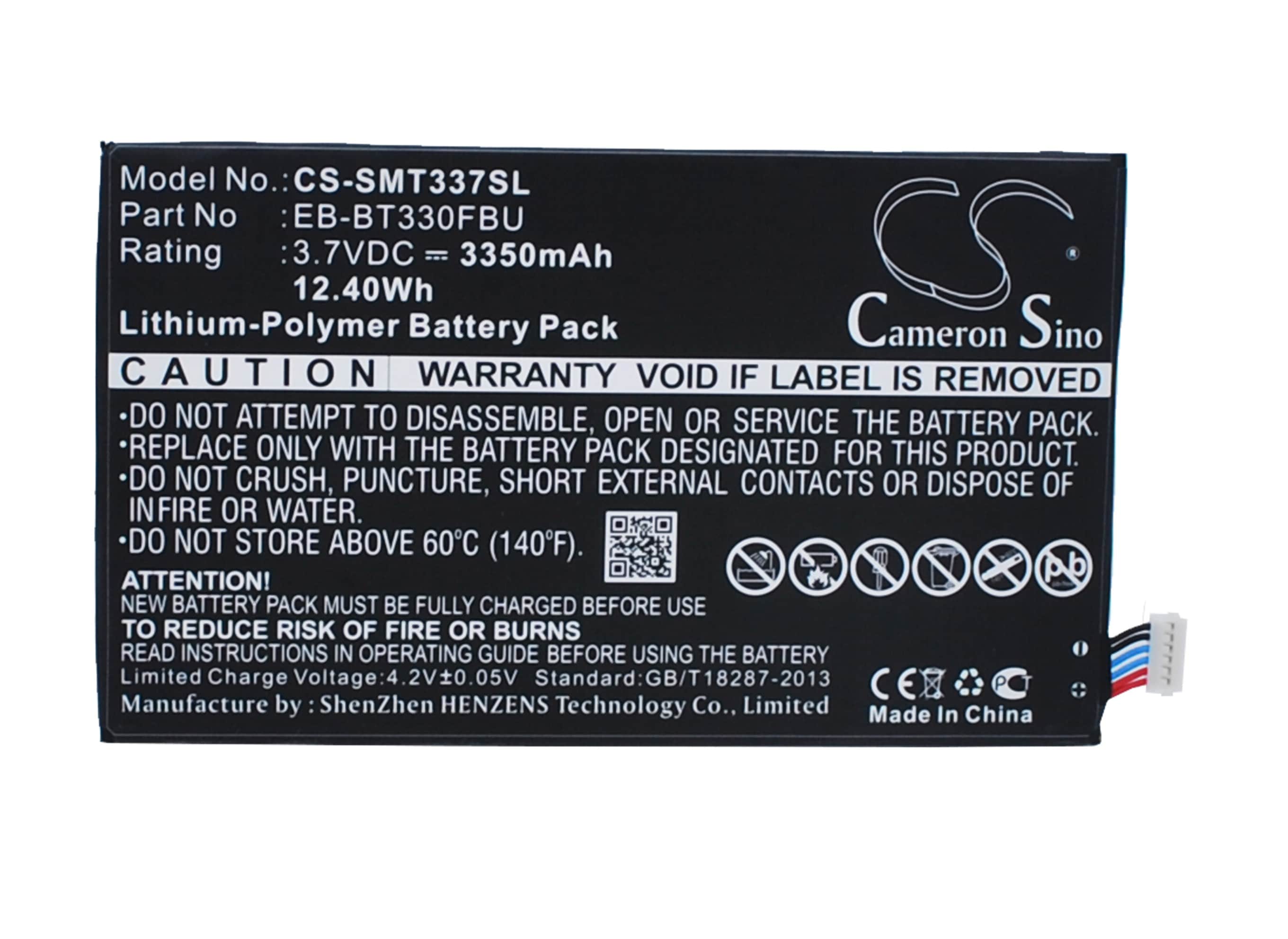 Batteri til nettbrett for Samsung Galaxy Tab 4 8.0, Galaxy Tab4 8.0", SM-T337A og andre.