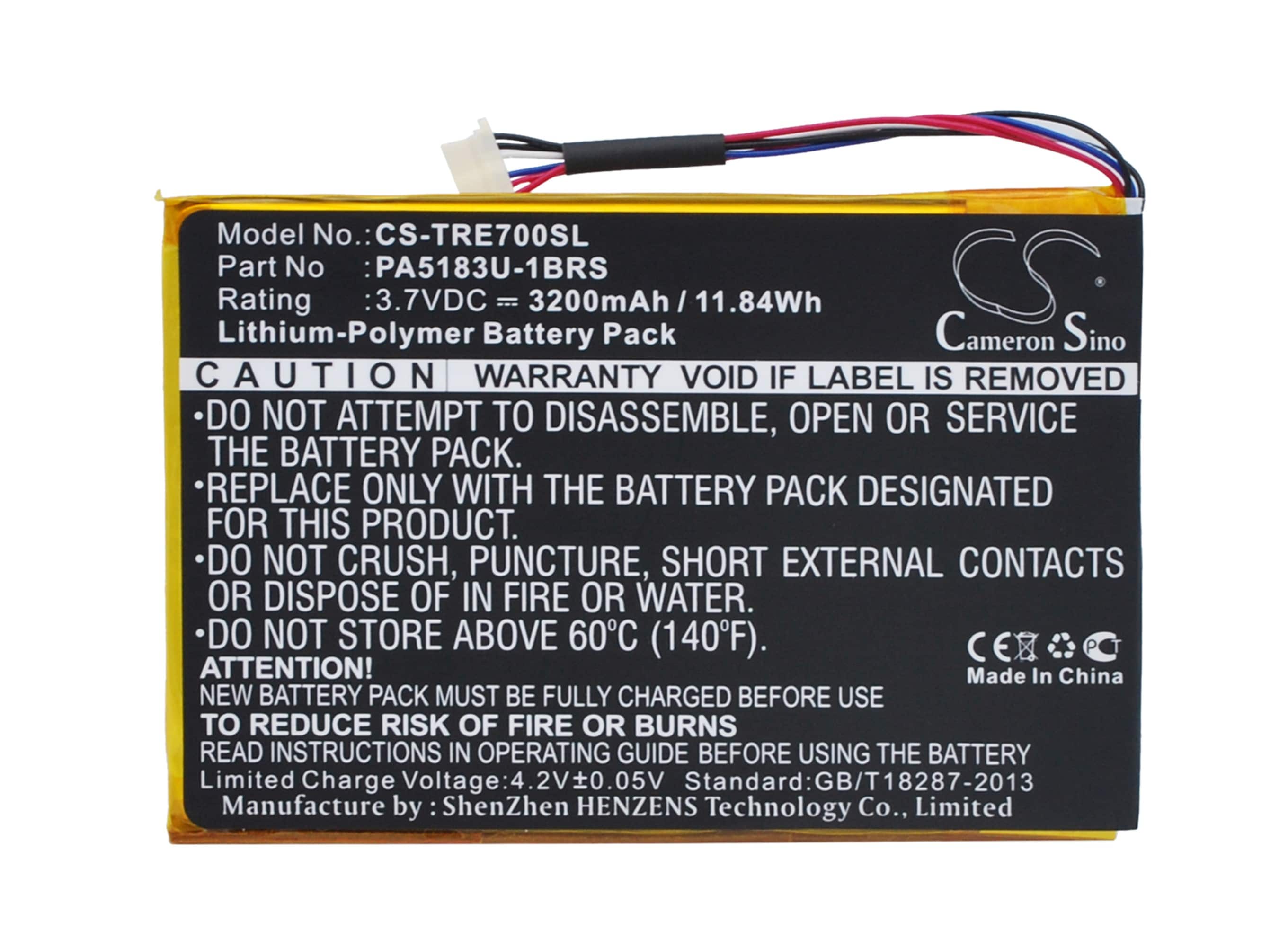 Batteri til nettbrett for Toshiba Excite Go Mini 7, AT7-C8, AT7-B og andre.