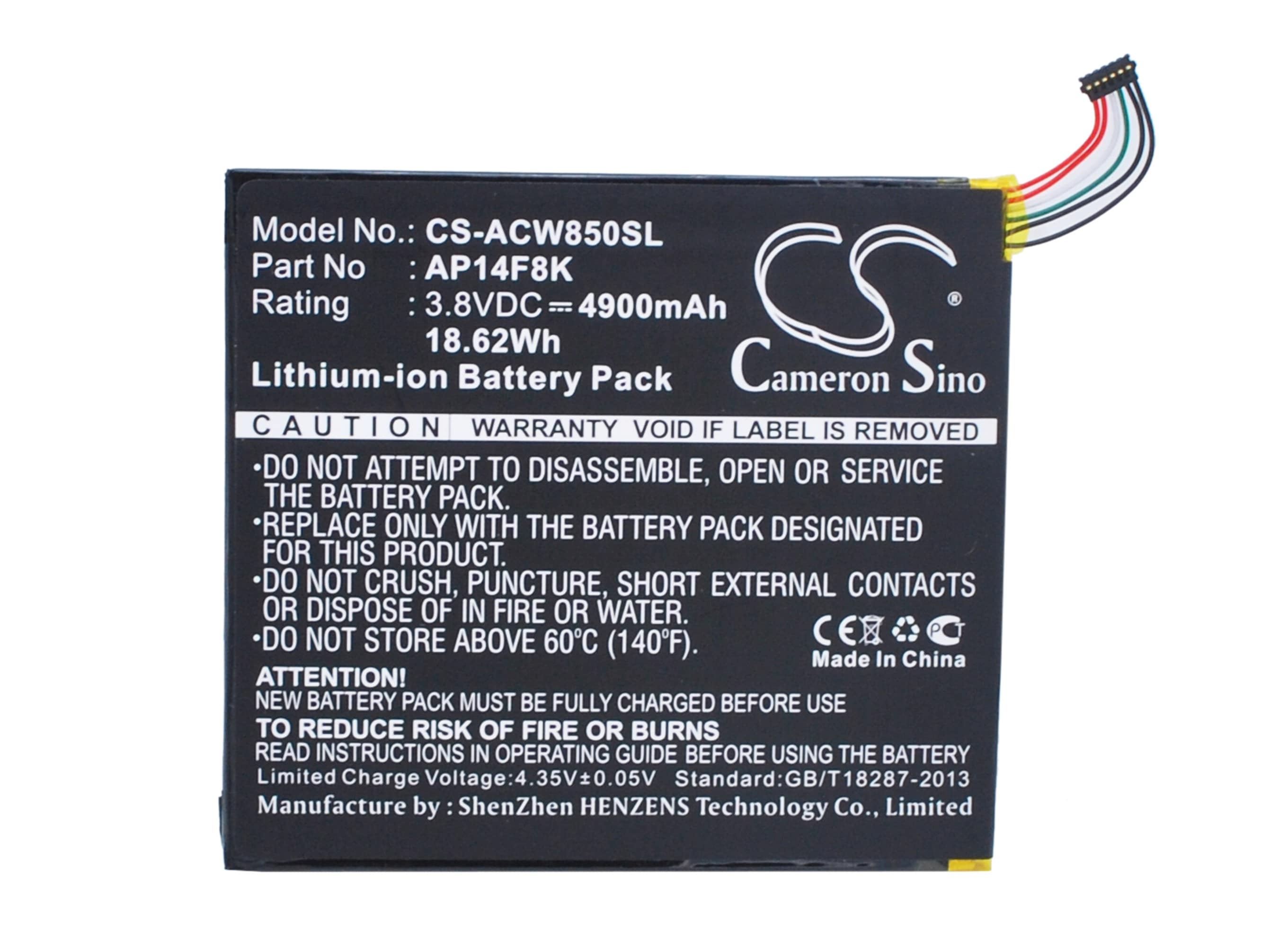Nettbrettbatteri for Acer Iconia Tab A1-850, Iconia Tab B1-810 og andre