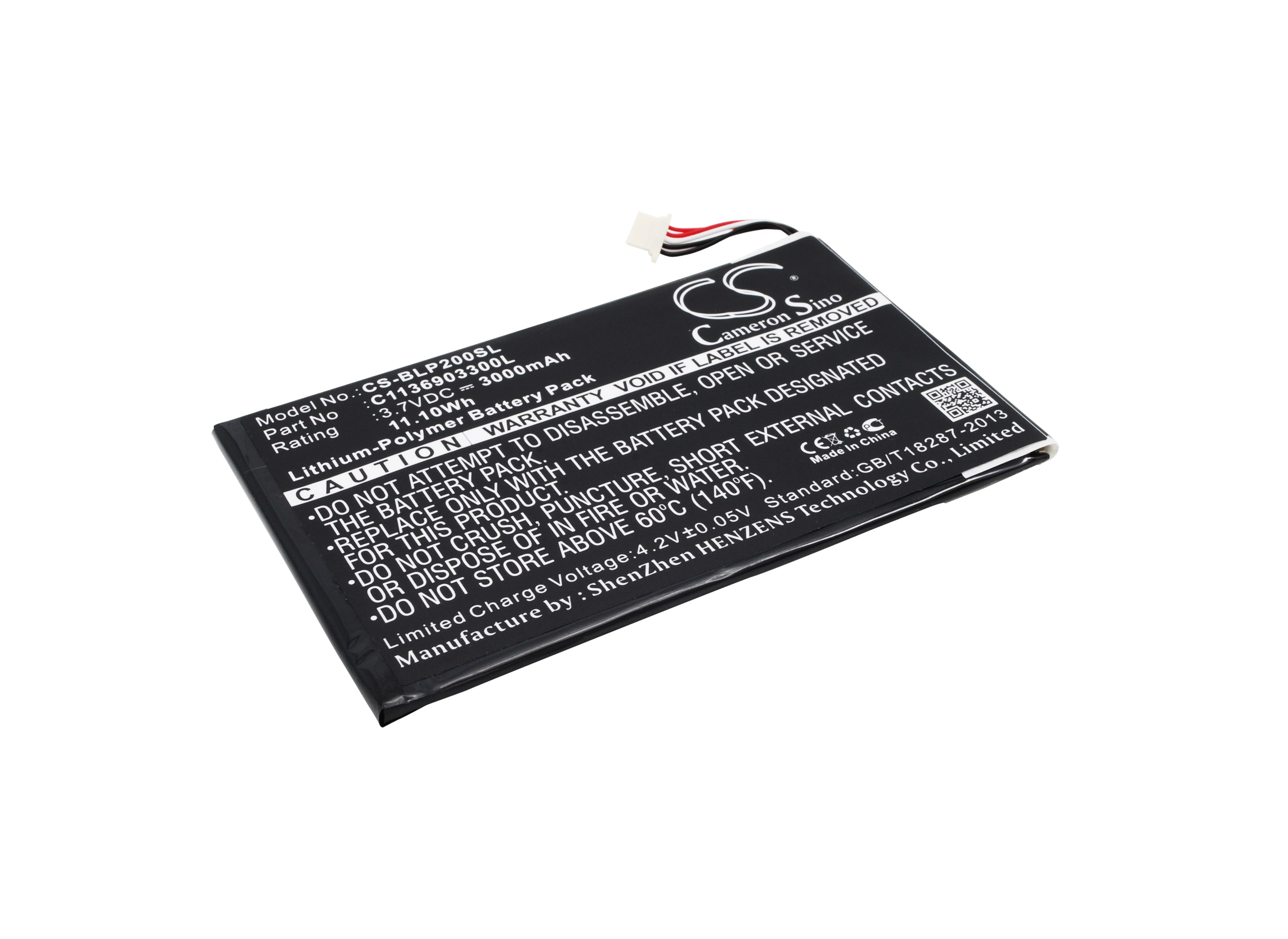 Batteri til nettbrett for Fabrica Tablet PC 10.1