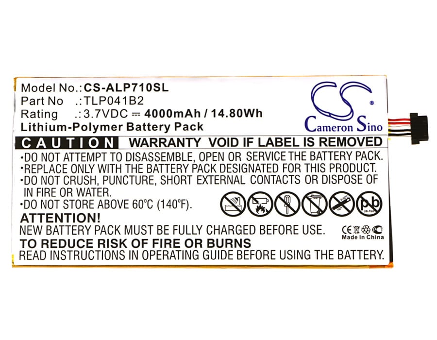 Nettbrettbatteri for Alcatel OneTouch EVO 7 HD, E710