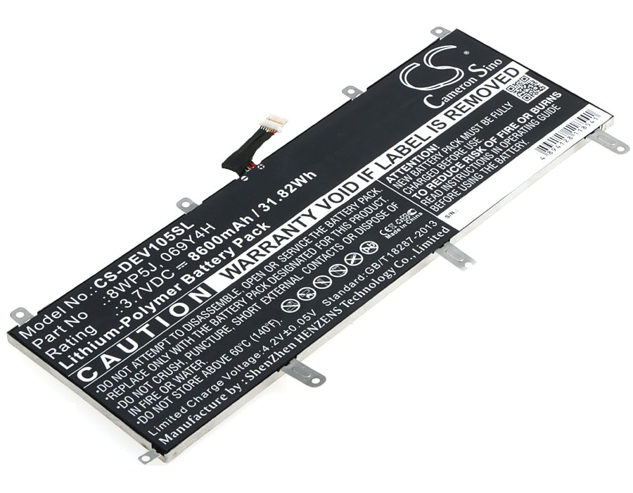 Nettbrettbatteri for DELL Venue 10 5050, Venue 10 5000