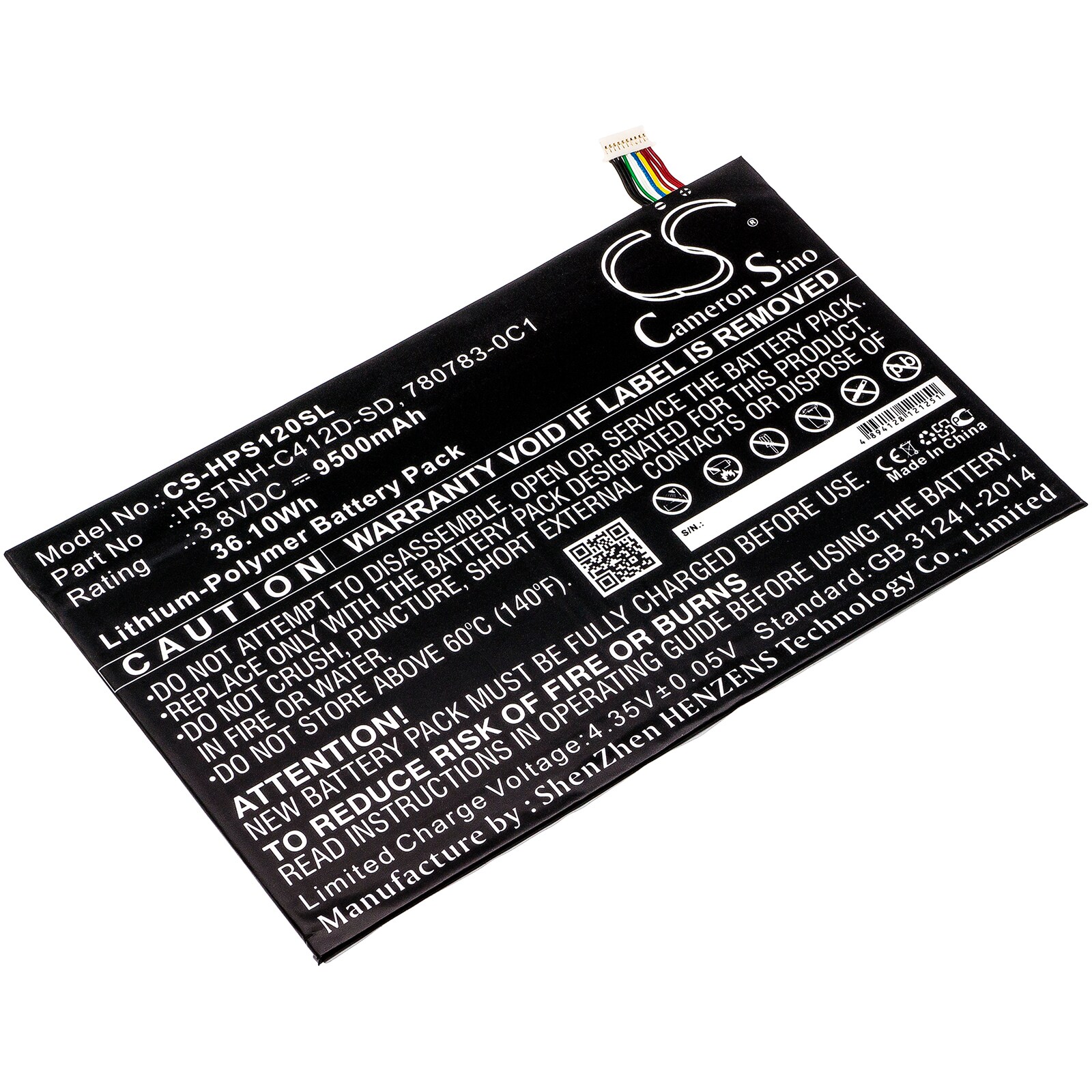 Nettbrettbatteri for HP Pro Slate 12, K7X87AA, K7X87AA#ABA og andre
