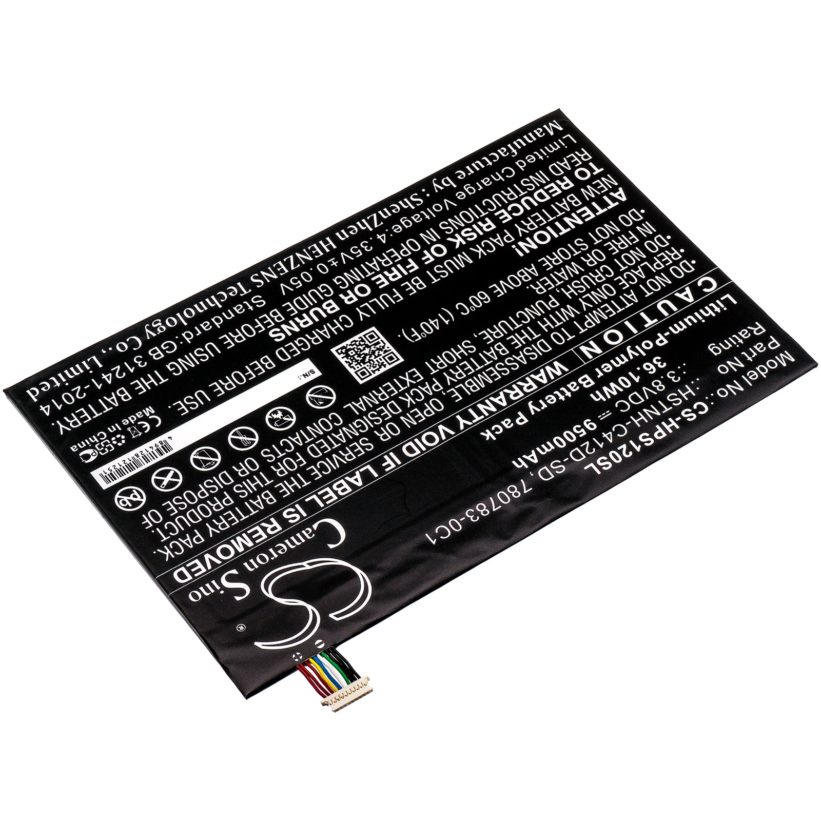 Nettbrettbatteri for HP Pro Slate 12, K7X87AA, K7X87AA#ABA og andre