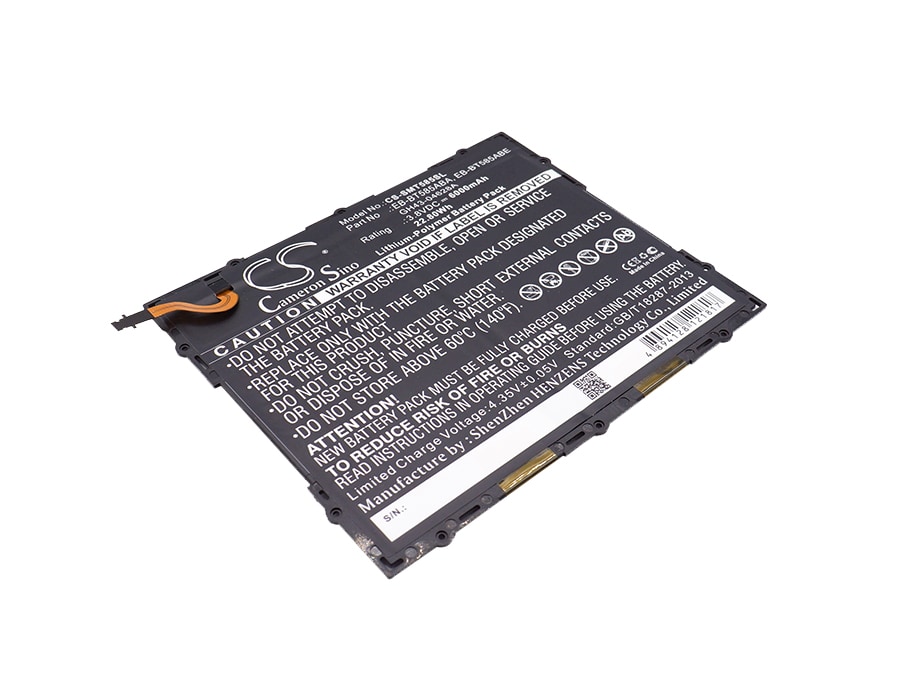 Batteri til nettbrett for Samsung SM-T580, SM-T585, Galaxy Tab A 10.1 2016 WiFi og andre.