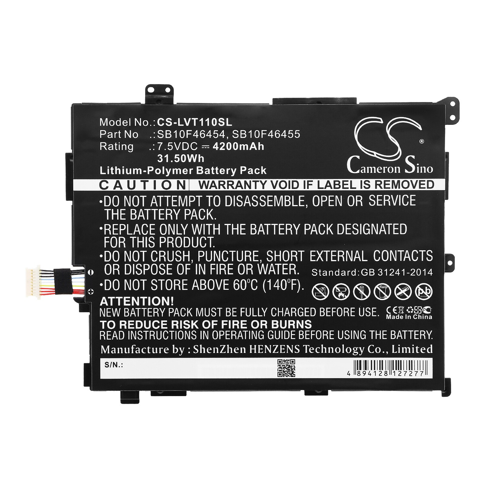 Batteri til nettbrett for Lenovo Thinkpad 10 2nd, Thinkpad 10 20E3, Thinkpad 10 20E4