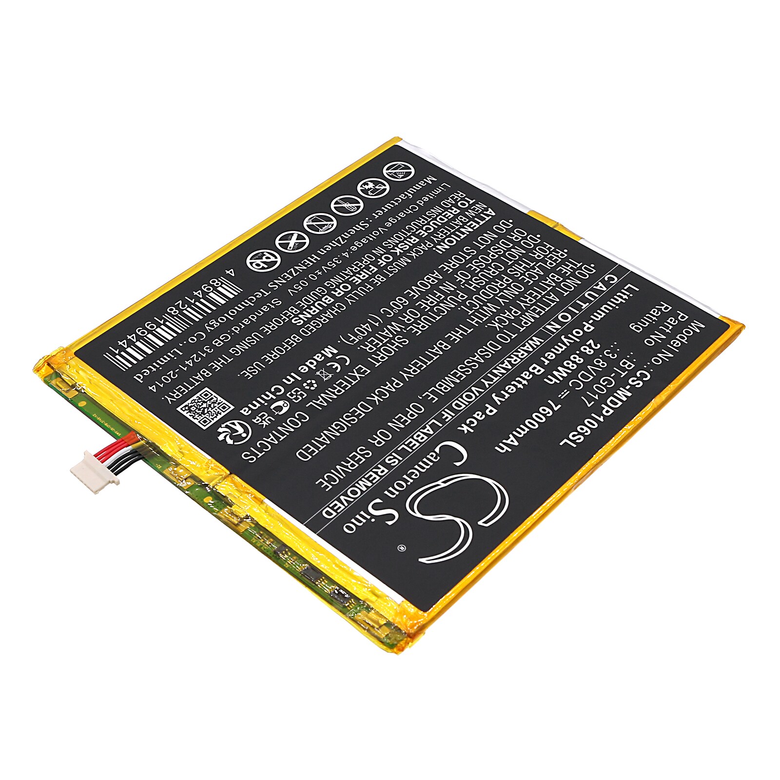 Batteri til nettbrett for Medion Lifetab P10602