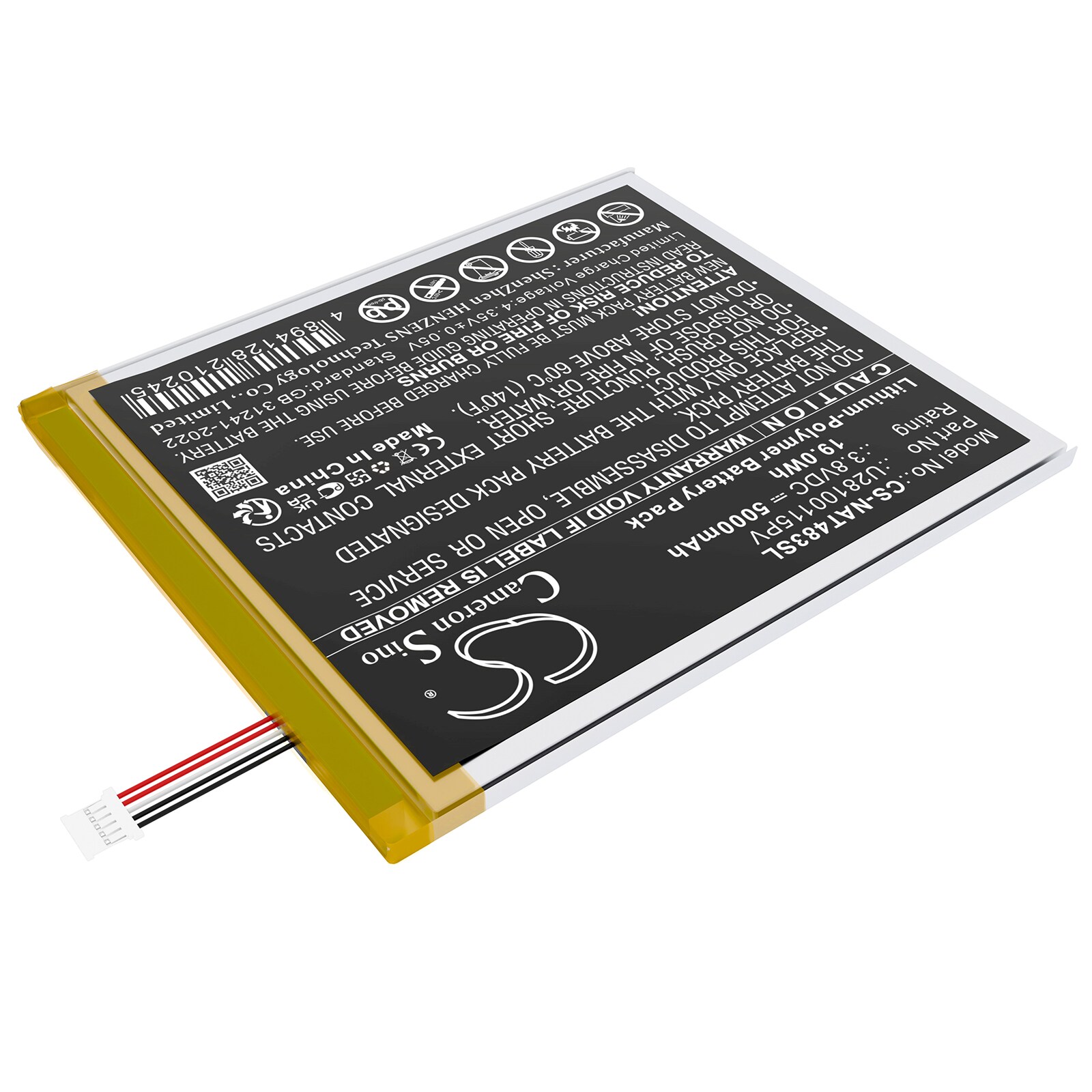 Batteri til nettbrett for ONN Surf 8" 3rd, 100071483
