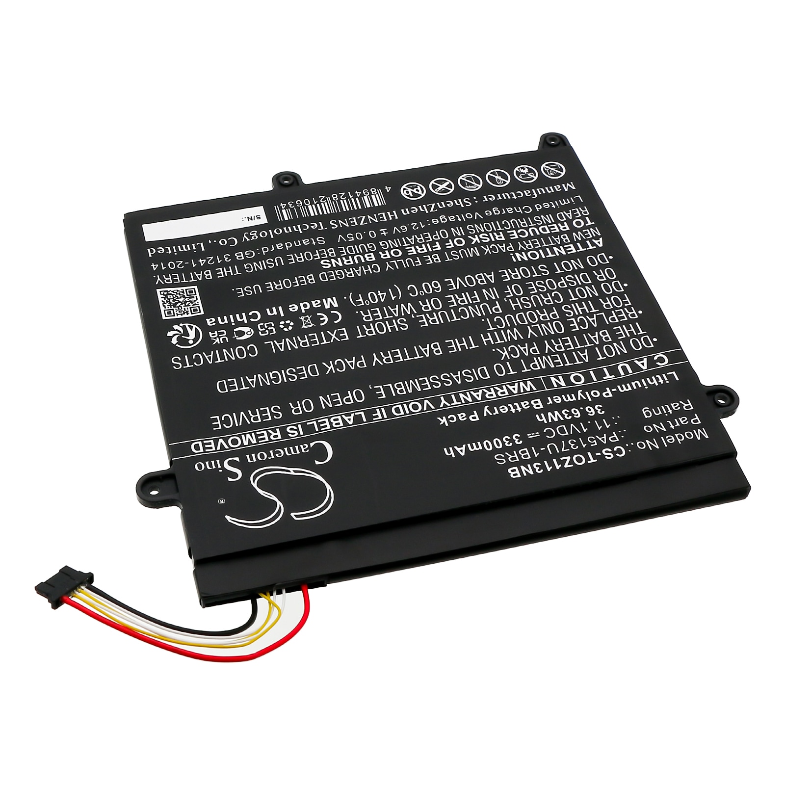Nettbrettbatteri for Toshiba Portege Z10T-A, Portege Z10T-A-102 og andre.