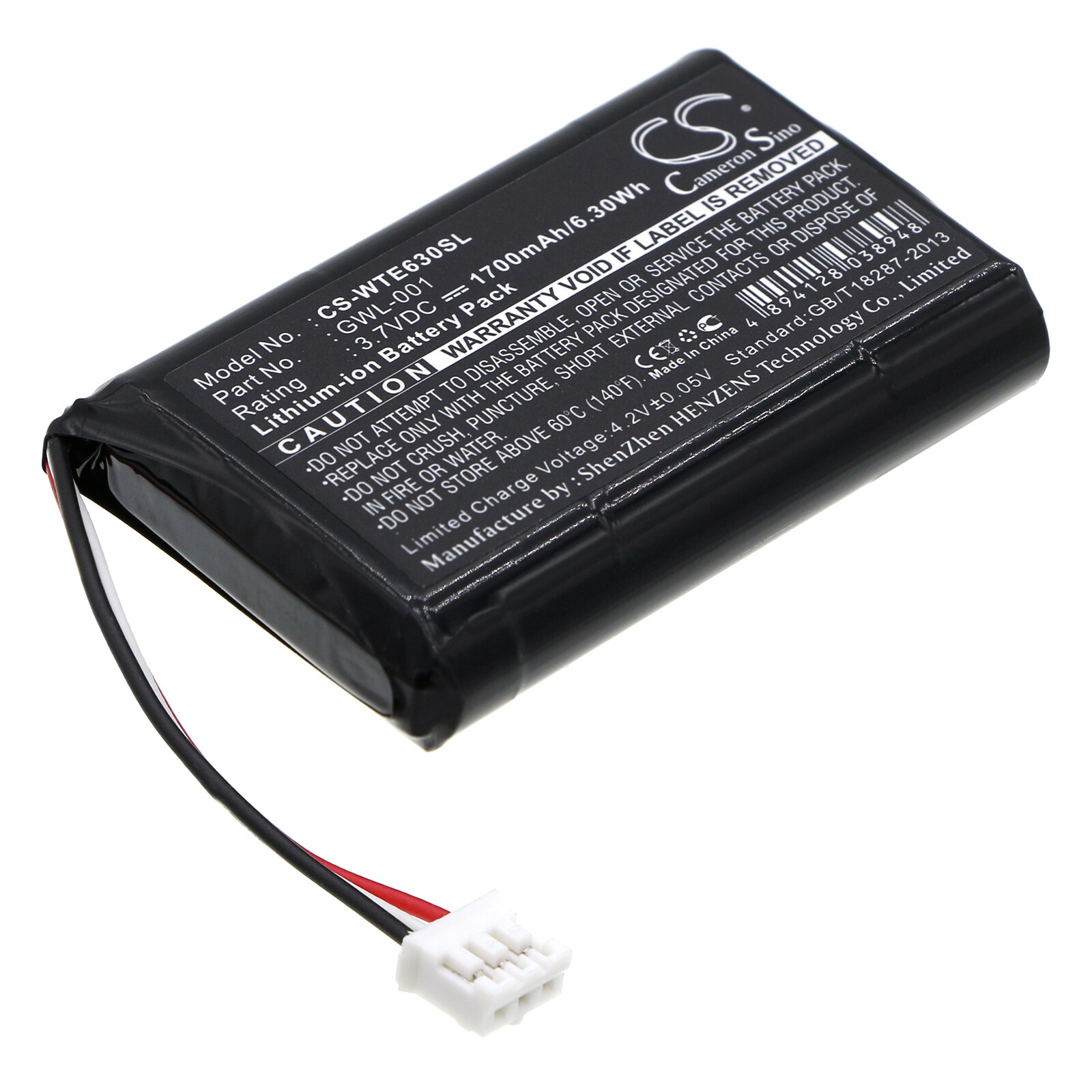 Batteri til nettbrett for Wacom CTE630BT Graphire Wireless Pen Tablet, CTE-630BT og andre.