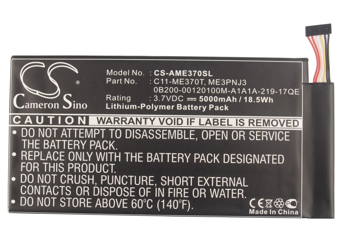 Batteri til nettbrett for Asus Transformer Pad, TF400, Transformer Pad TF400 og andre.
