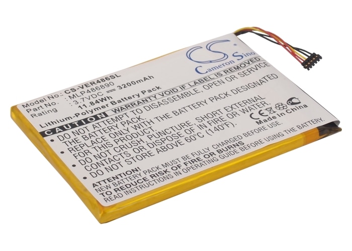 Batteri til nettbrett for ViewSonic Zoom Pad