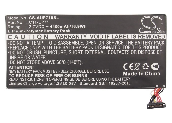 Batteri til nettbrett for Asus Eee Pad MeMo EP71, EP71, N71PNG3