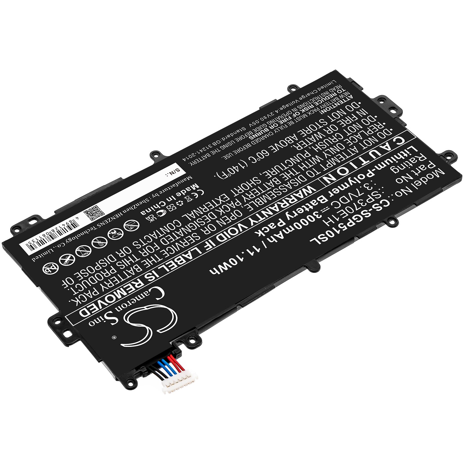Batteri til nettbrett for Samsung GT-N5100, Galaxy Note 8.0 32GB, Galaxy Note 8.0 og andre.