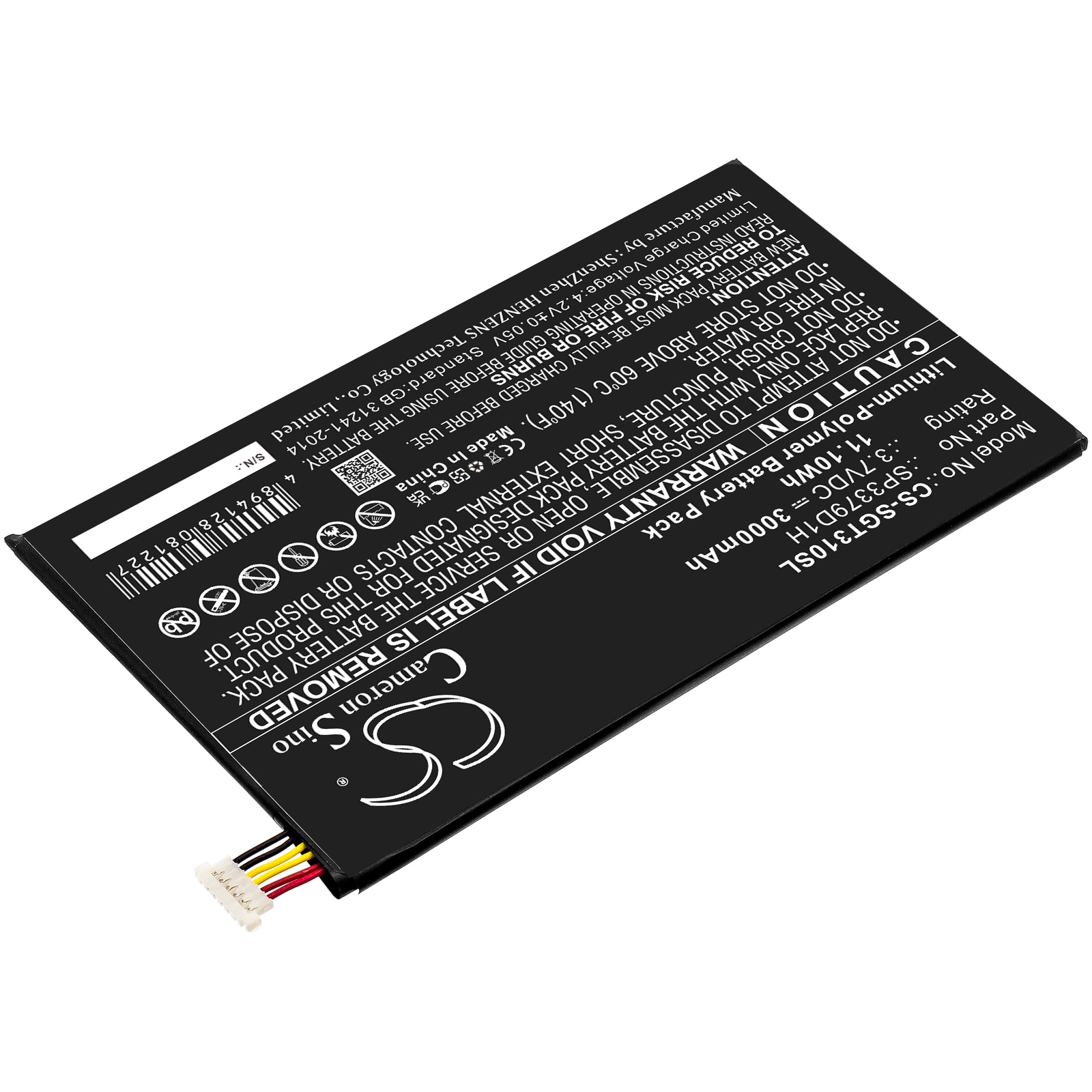 Batteri til nettbrett for Samsung Galaxy Tab3, Galaxy Tab 3, SM-T310 og andre.