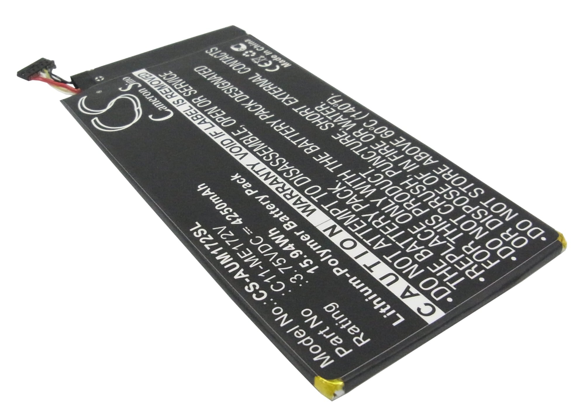 Batteri til nettbrett for Asus MeMO Pad ME172, ME172, ME172V og andre.