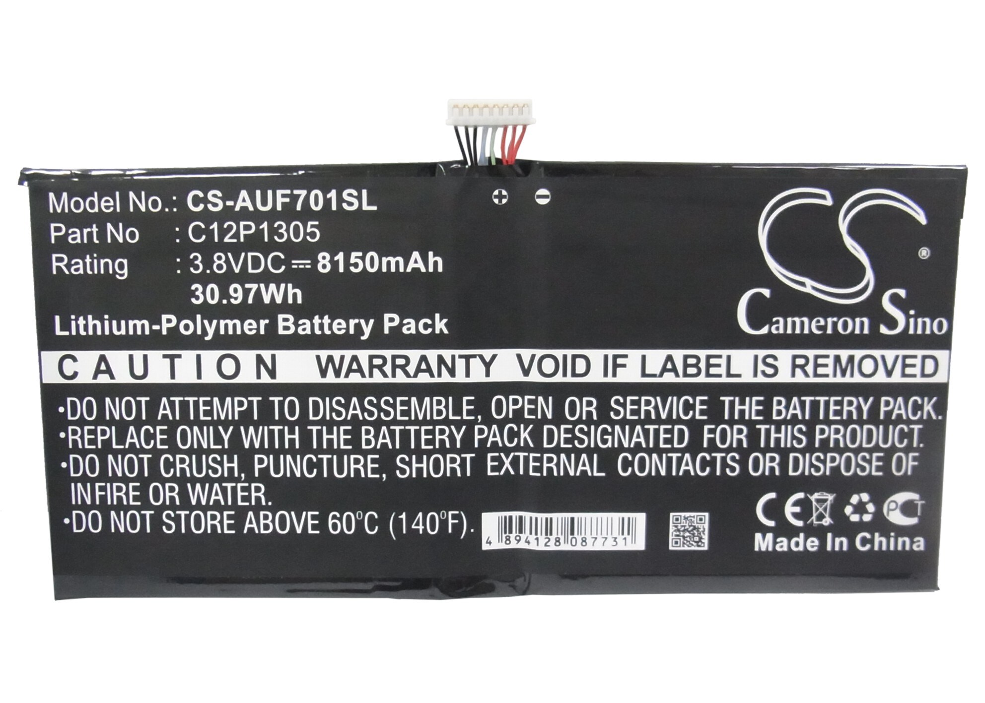 Batteri til nettbrett for Asus Transformer TF701T, K00C, TF701T