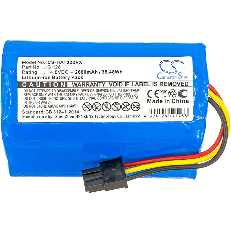 Batteri for støvsuger til Liectroux DH860, Q7000, Q8000 osv.
