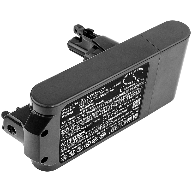 Batteri for vakuum for Dyson V10, Cyclone V10, V10 Cyclone-serien etc.