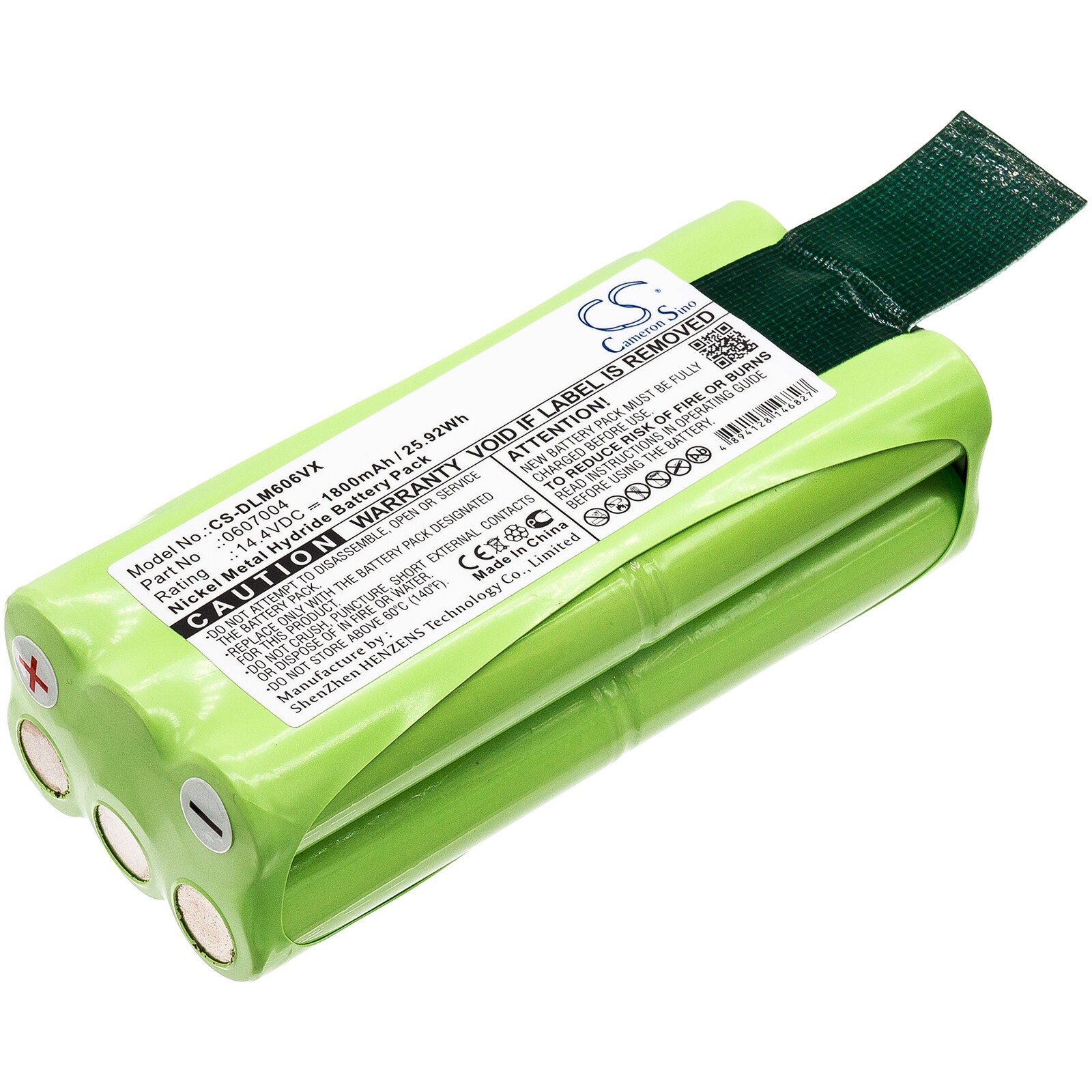 Batteri for støvsuger til Dirt Devil Libero M606, Libero M606-1, Libero M606-2 og andre.