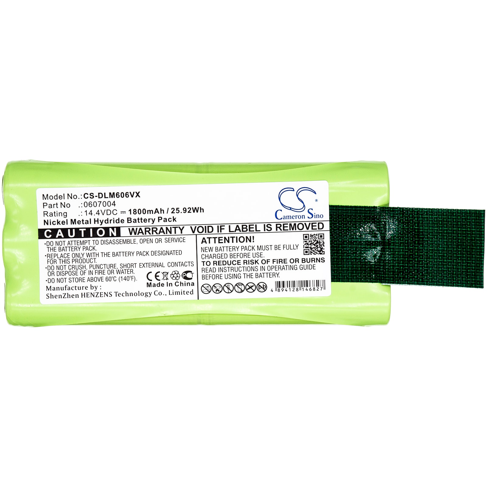 Batteri for støvsuger til Dirt Devil Libero M606, Libero M606-1, Libero M606-2 og andre.
