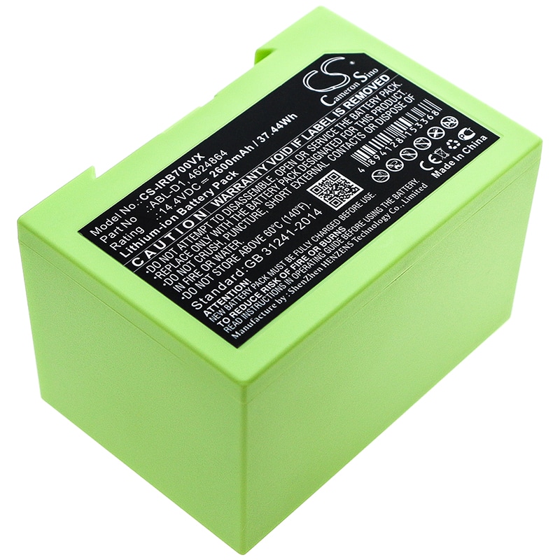 Batteri for støvsuger til iRobot Roomba i7, Roomba i7+, Roomba e5 og andre.