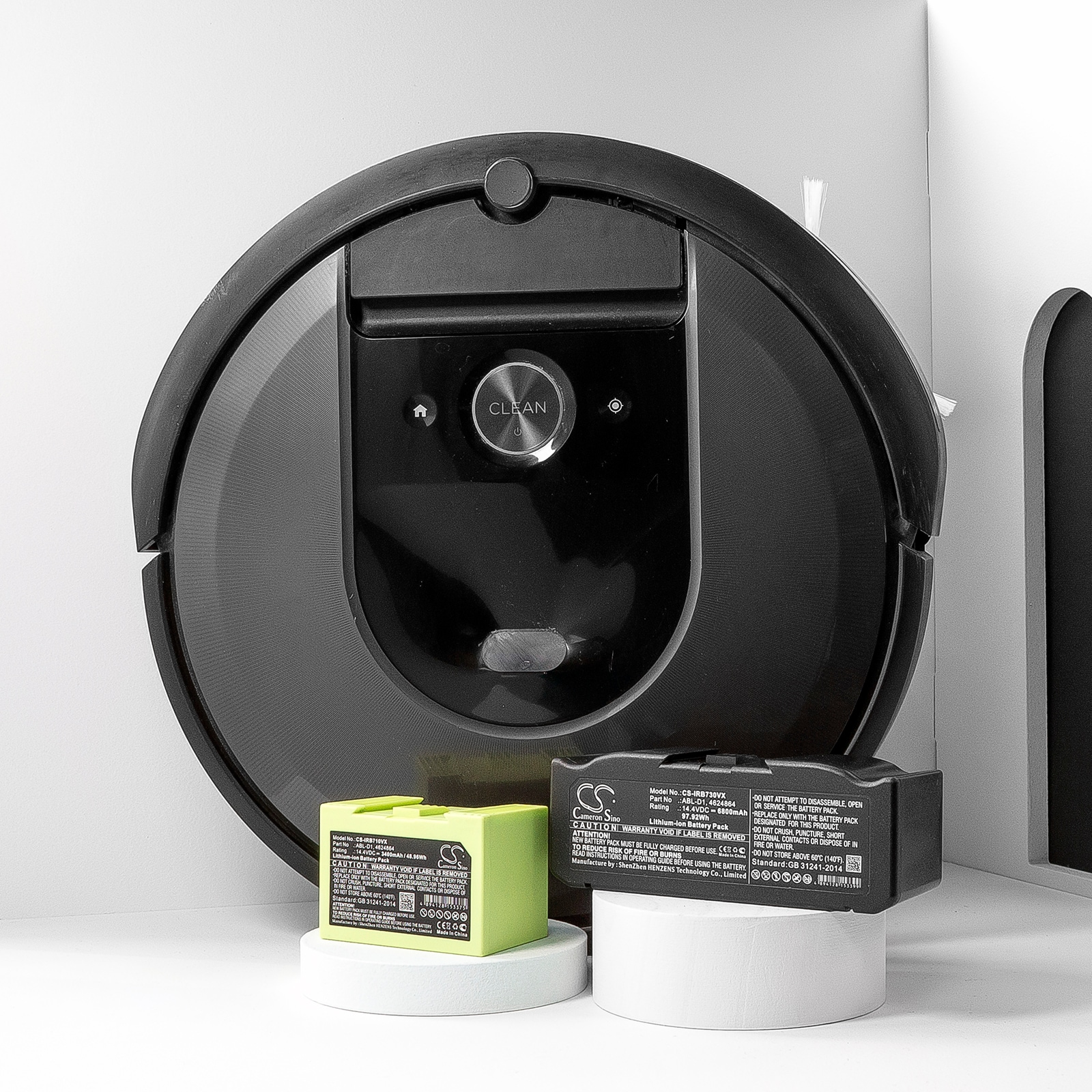 iRobot Roomba Batteri 2600 mAh – Li-ion Erstatningsbatteri for i7 og Flere Modeller