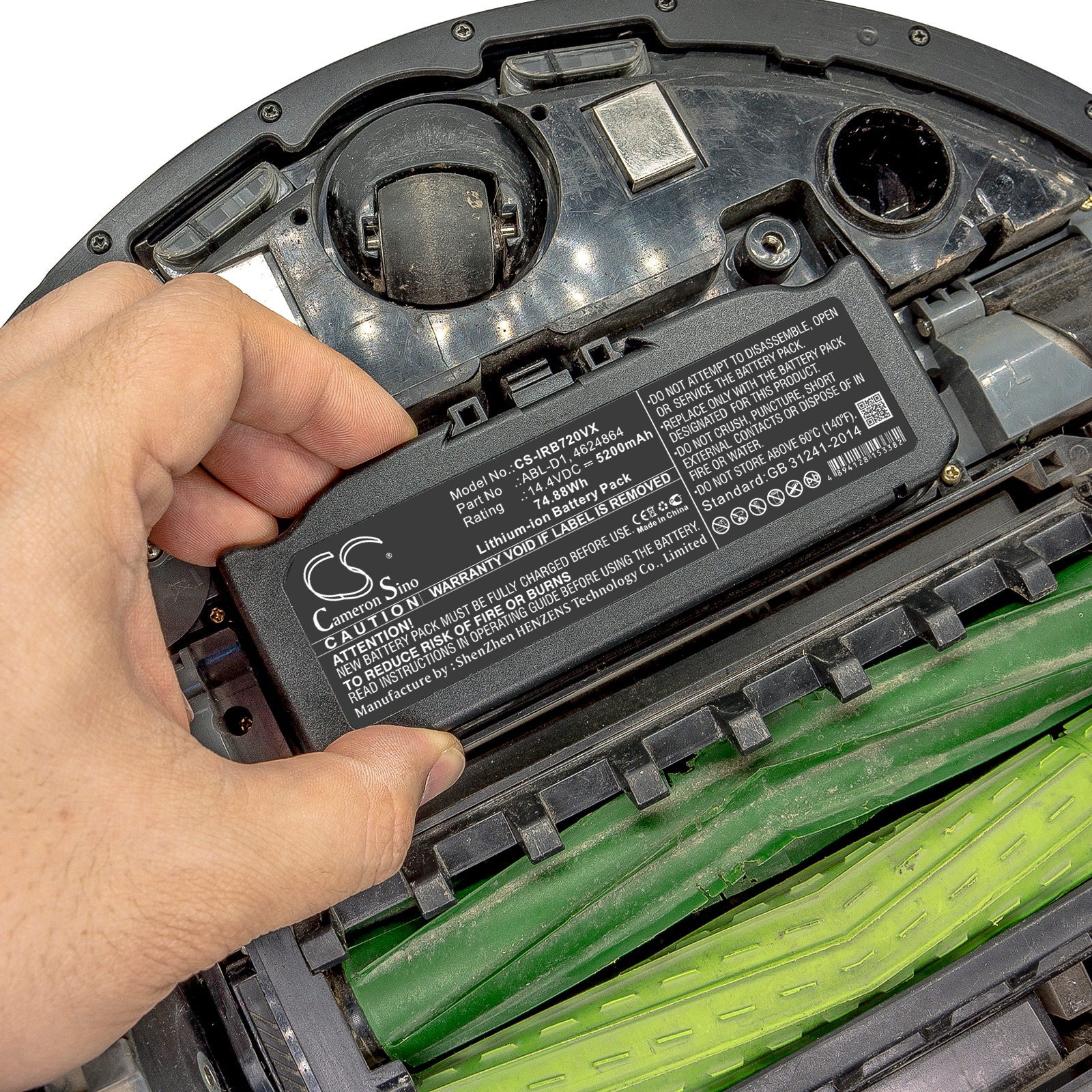 Batteri for støvsuger til iRobot Roomba i7, Roomba i7+, Roomba e5 og andre.