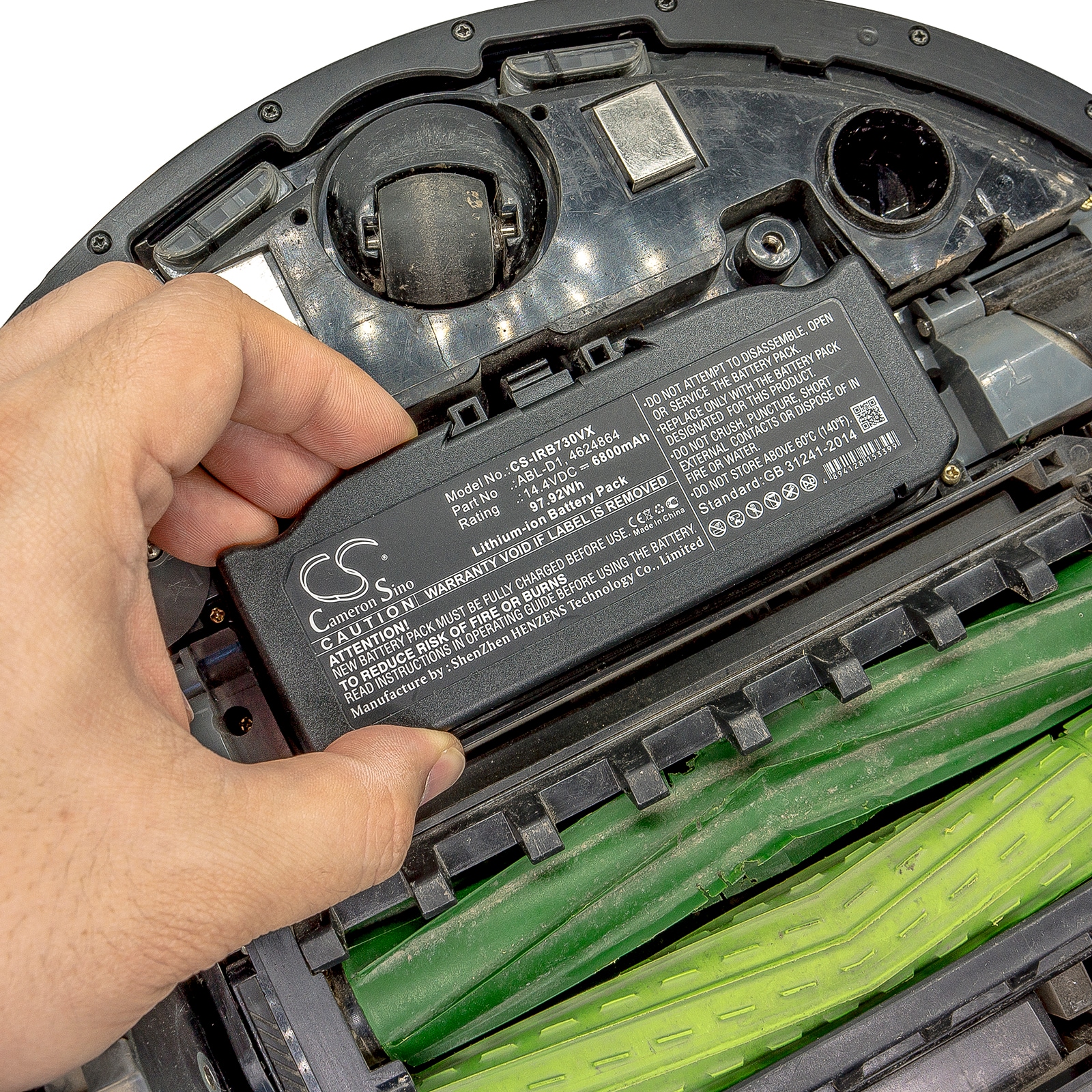 Batteri for støvsuger til iRobot Roomba i7, Roomba i7+, Roomba e5 og andre.