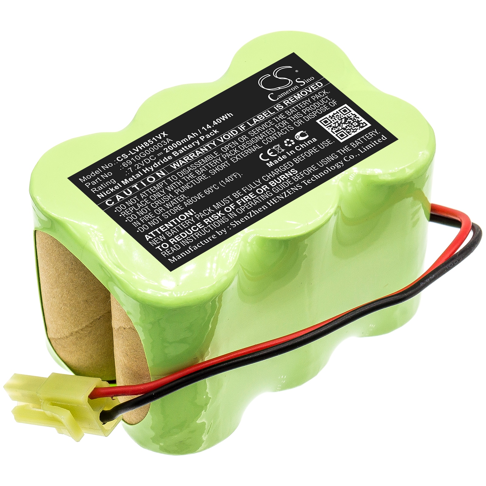 Batteri for støvsuger for LG VH851C, V-H851CP, VH852CP