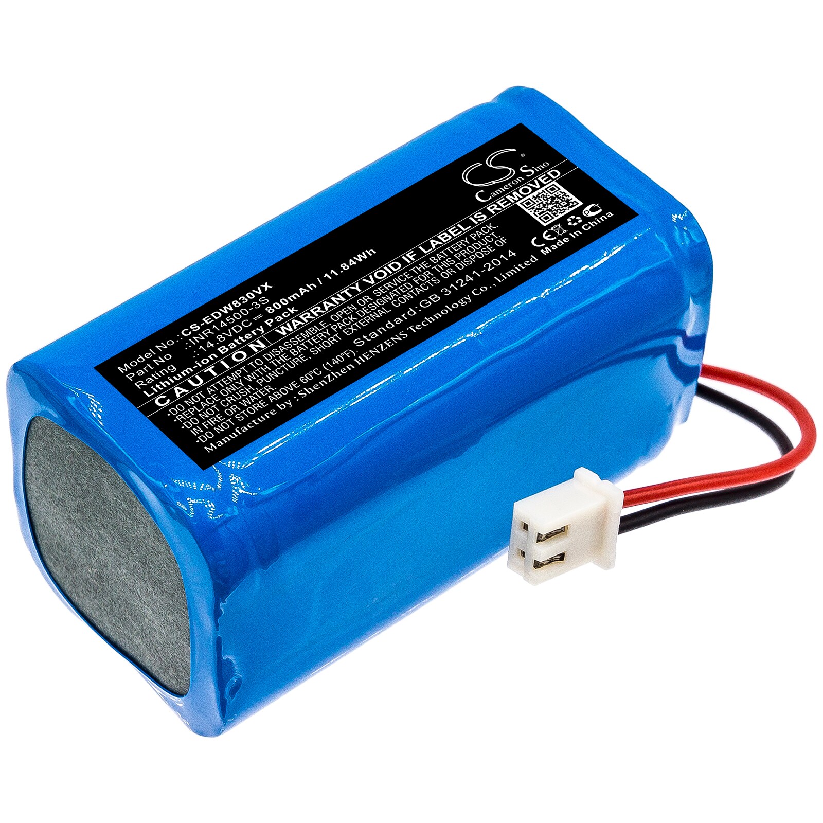 Batteri for støvsuger til Ecovacs W830, W830-RD, W850 osv.