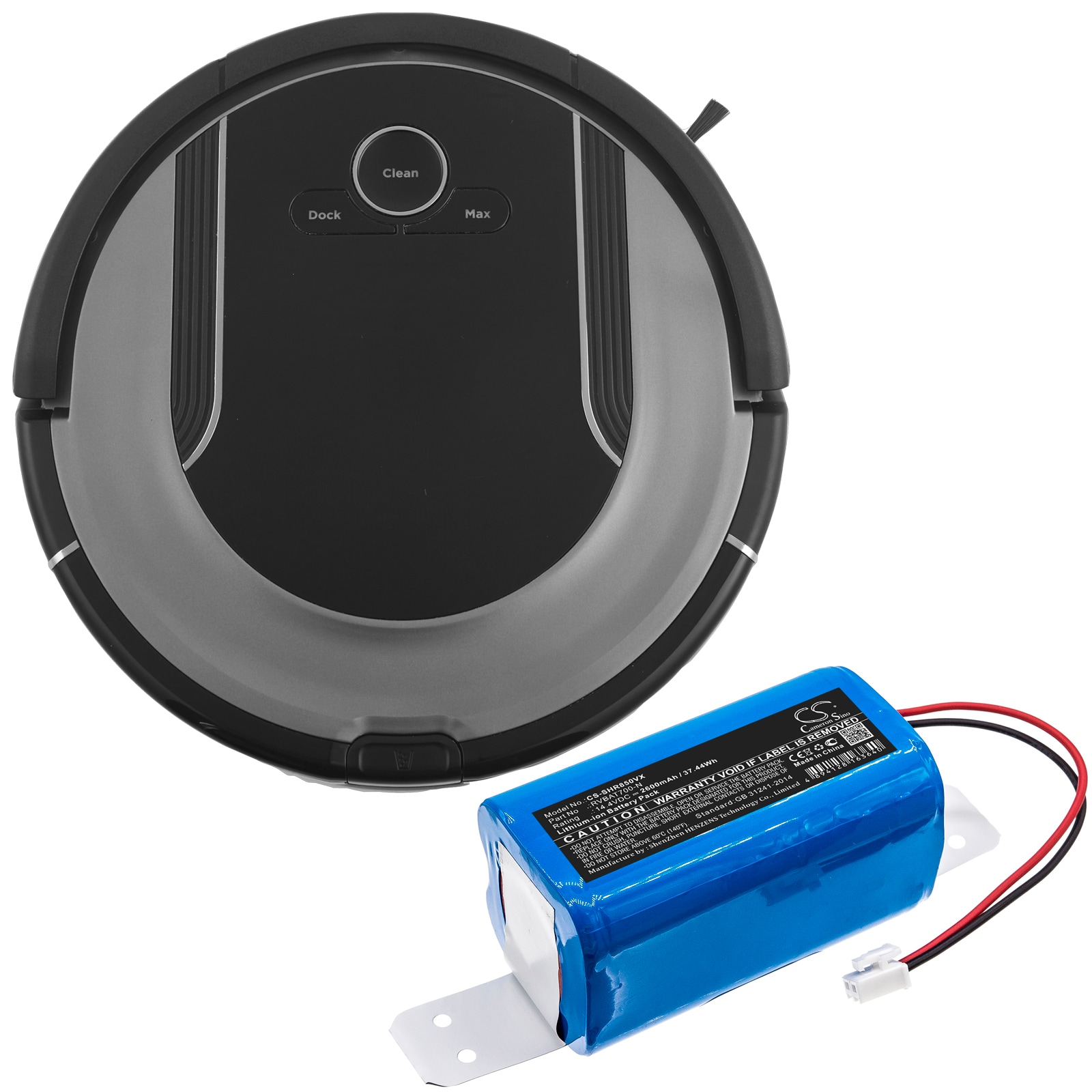 Batteri til støvsuger for Shark RV850BRN, RV850C, RV850WV osv.