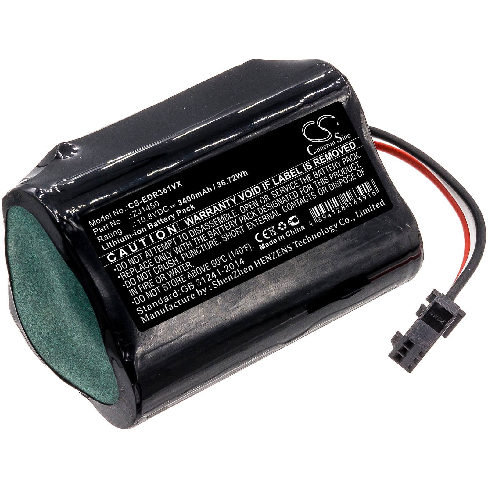 Batteri for støvsuger til Ecovacs TCR360, D36A, D36B osv.