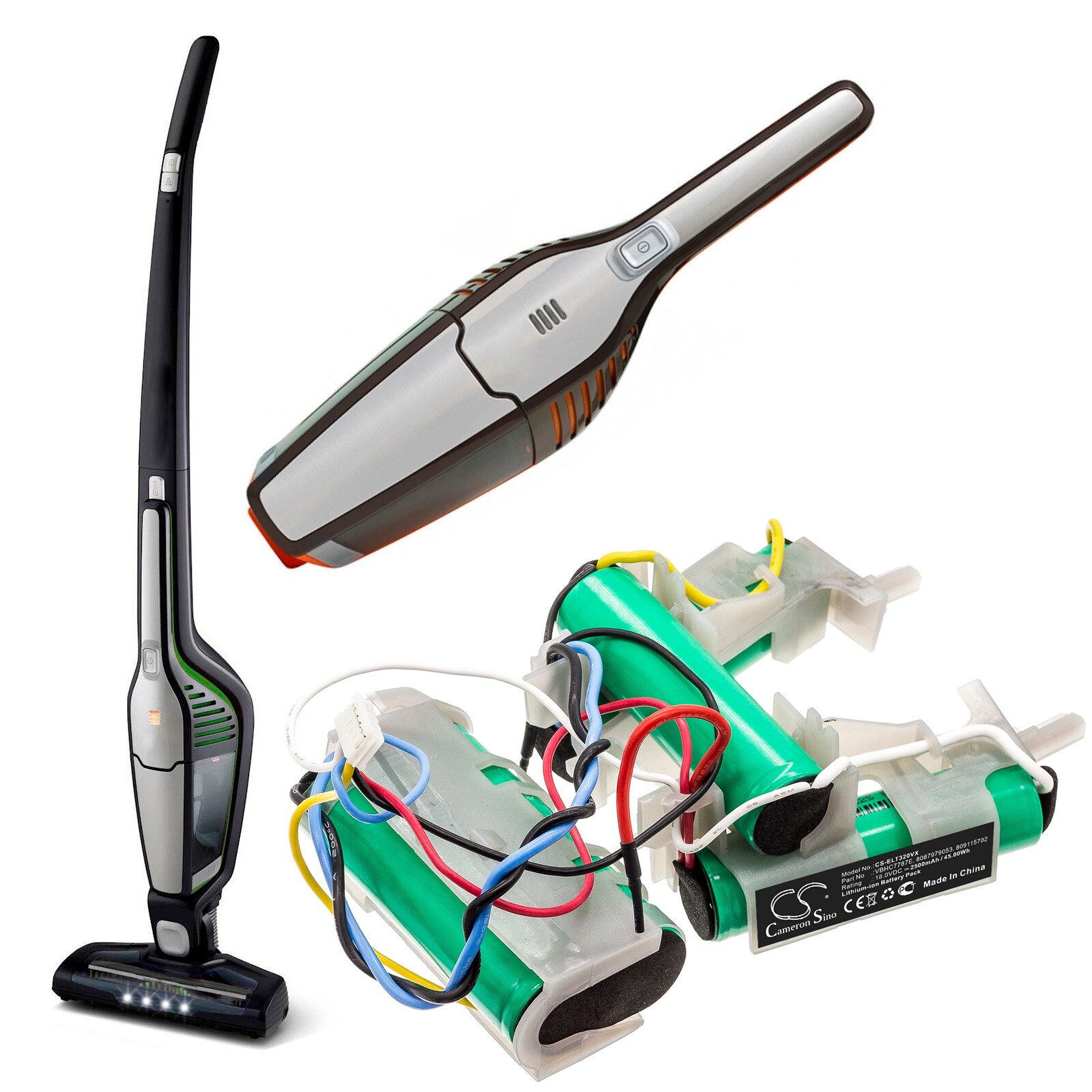 Batteri for AEG 18V Støvsuger – 2500 mAh Li-ion Erstatningsbatteri
