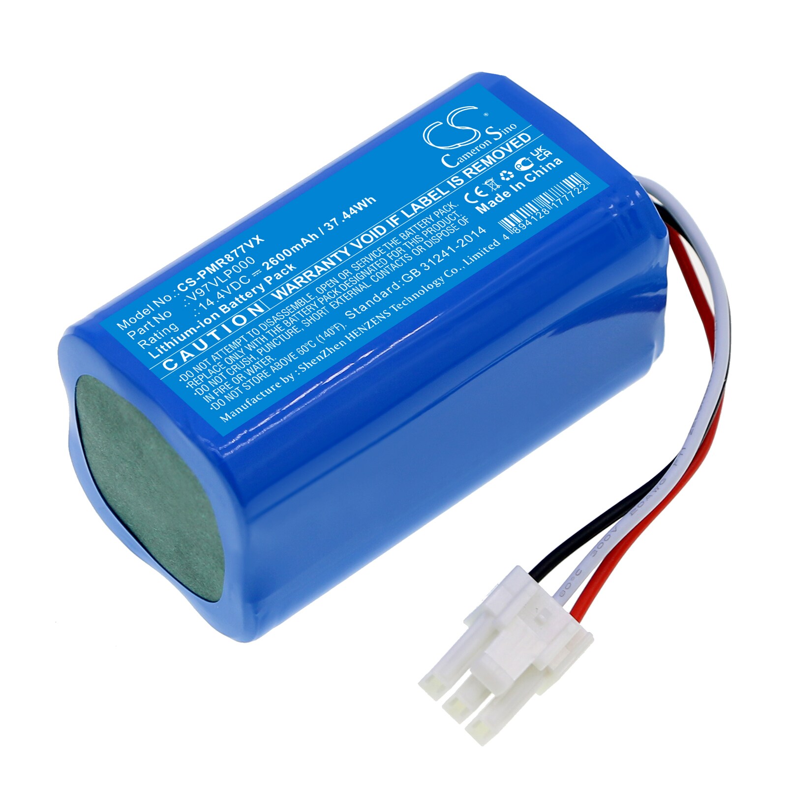 Batteri for vakuum til Liectroux B6009