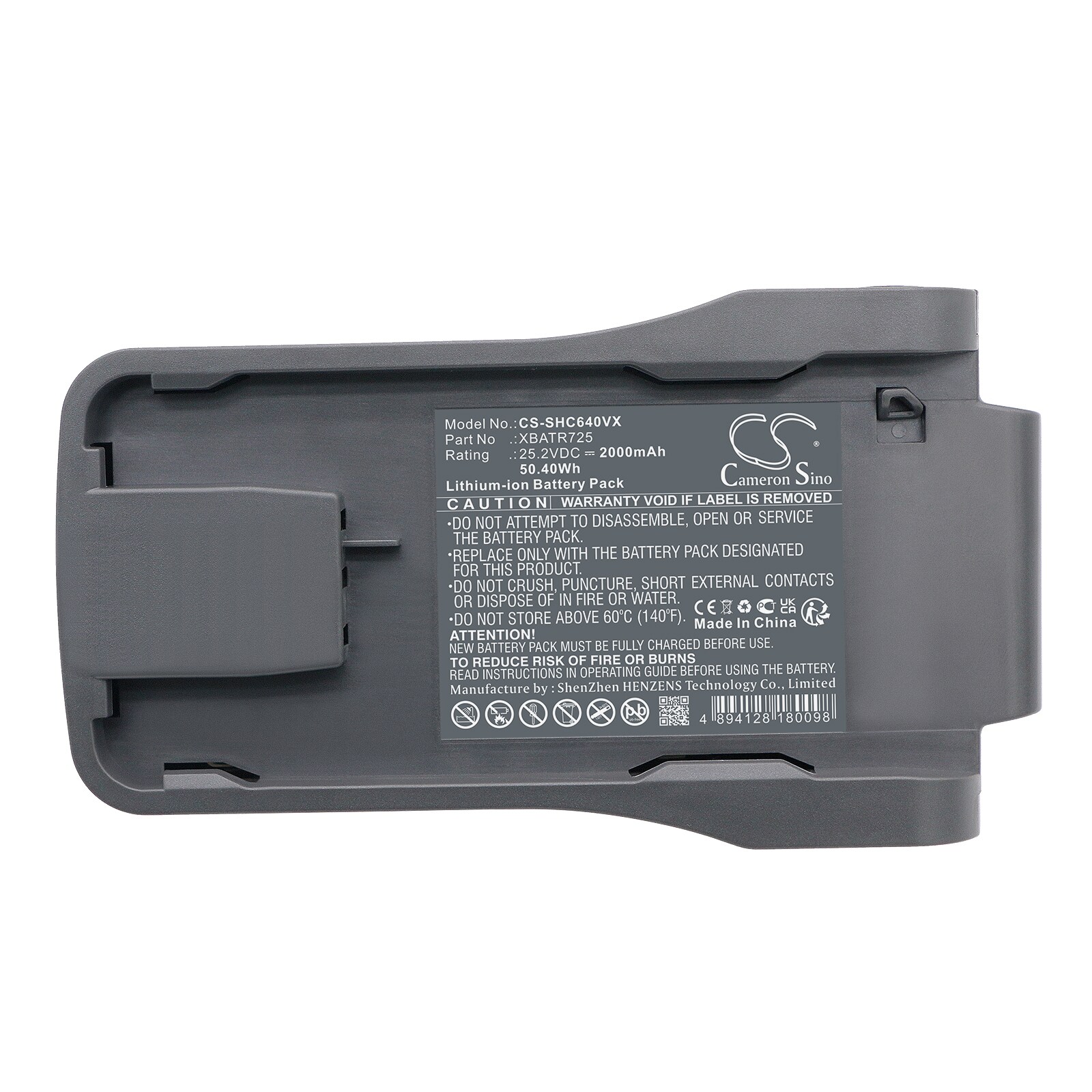 Batteri til støvsuger for Shark IZ662H, IZ640H, IZ300UK osv.