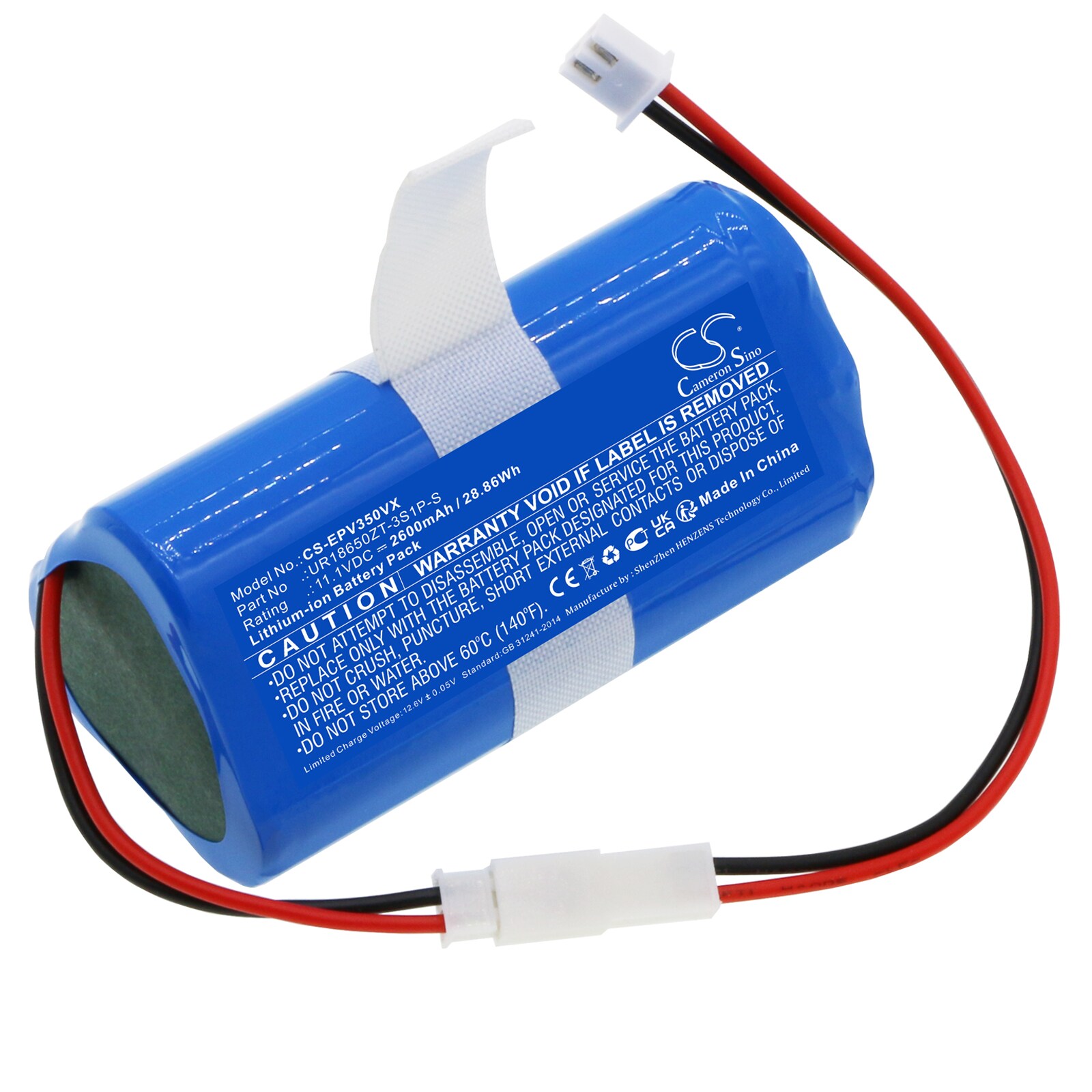 Batteri for vakuum til Electropan Ilife V3S
