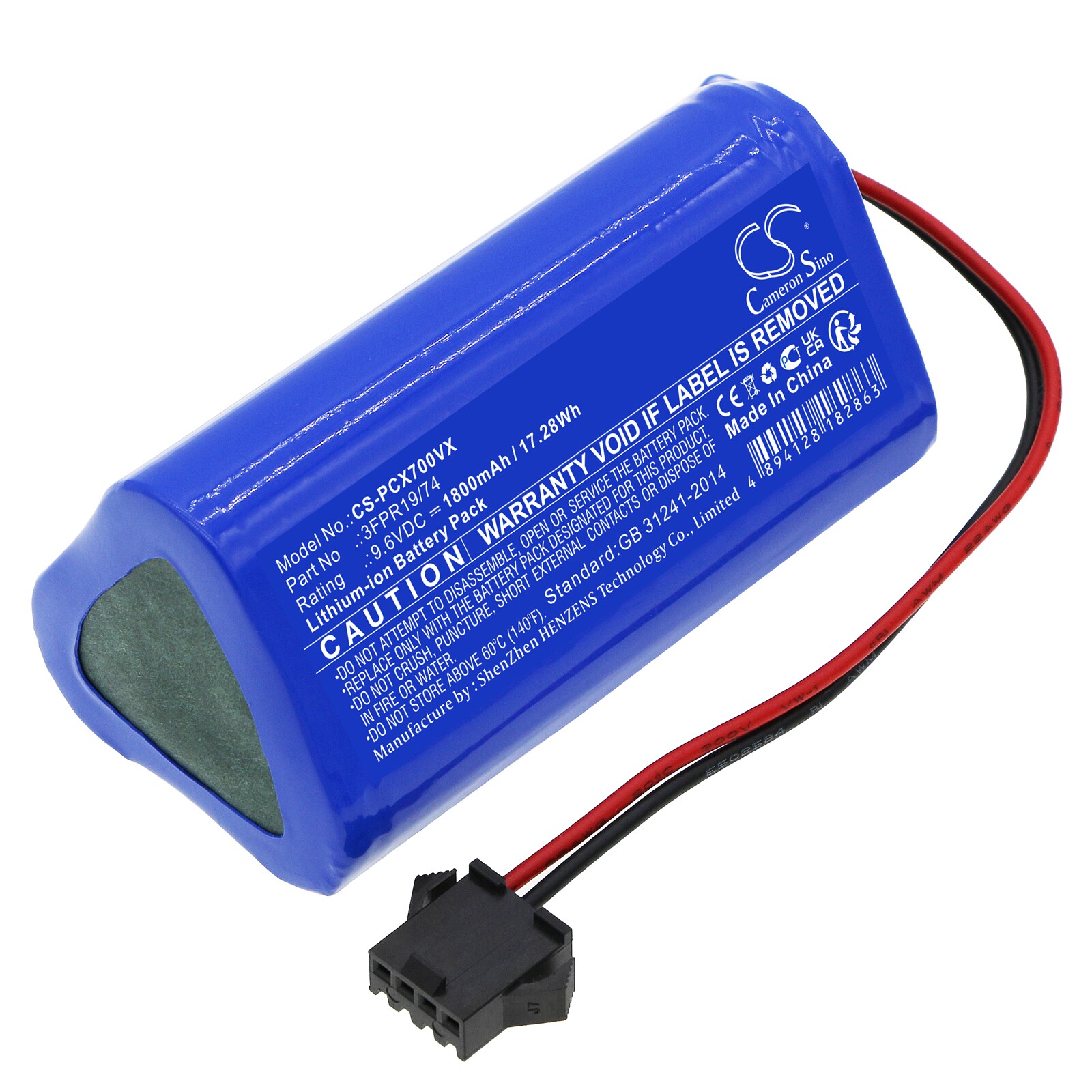 Batteri for støvsuger til Pure Clean PUCRCX70 ( Versjon 2 )