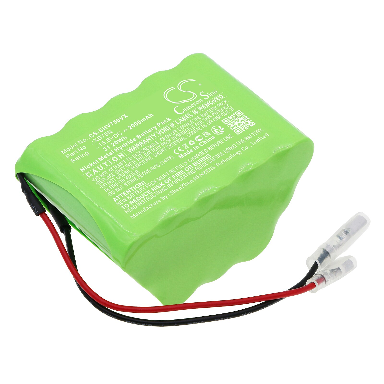 Batteri for støvsuger til Shark SV75_N, SV75Z_N, SV75SP_N osv.