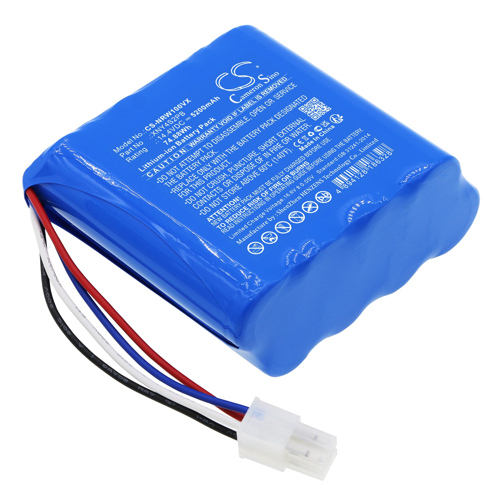 Batteri for vakuum til NARWAL J1, J2, YJCC001 etc.