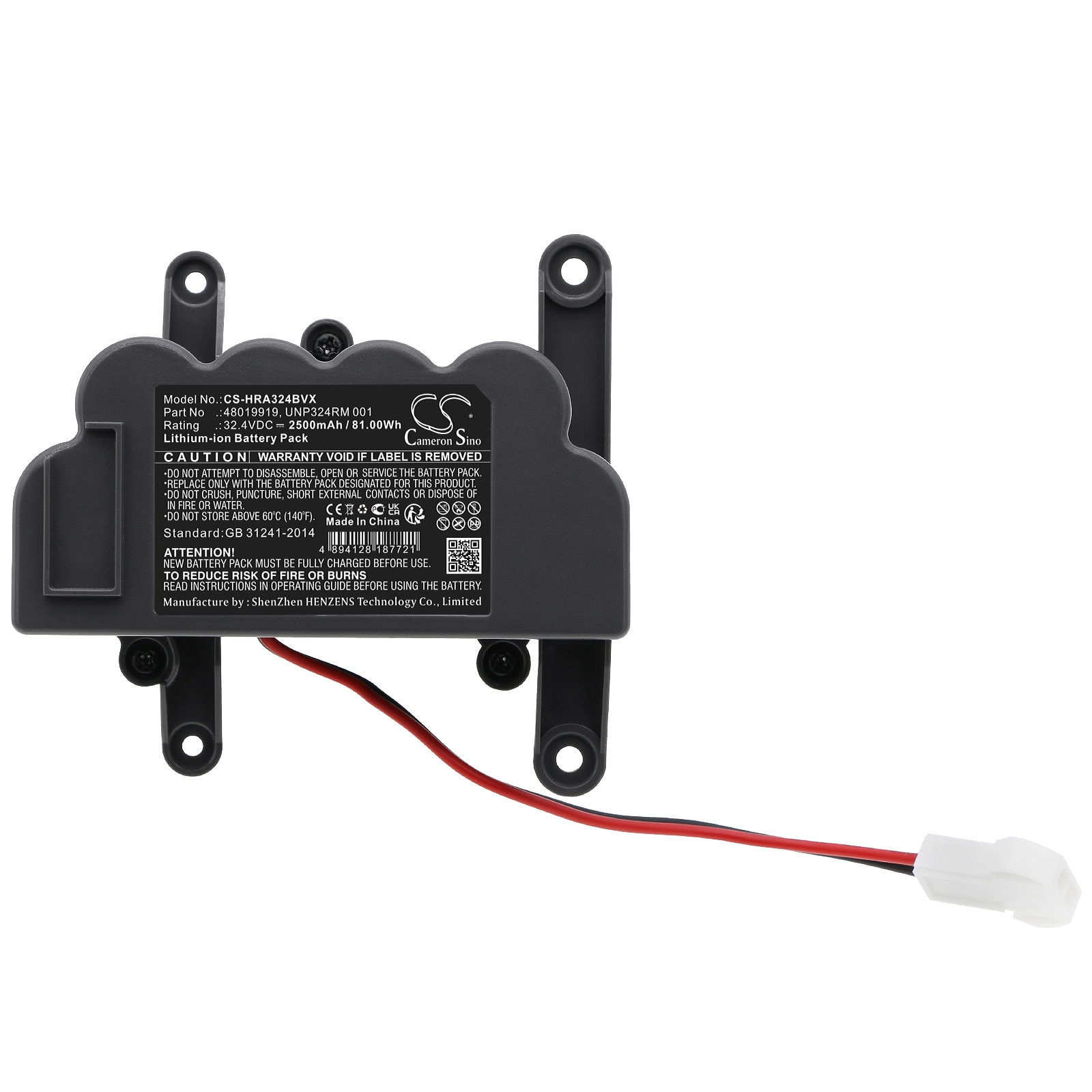 Batteri til støvsuger for Hoover ATV324LD 1011, UNP324RM 1001, ATV324LD 011 og andre.