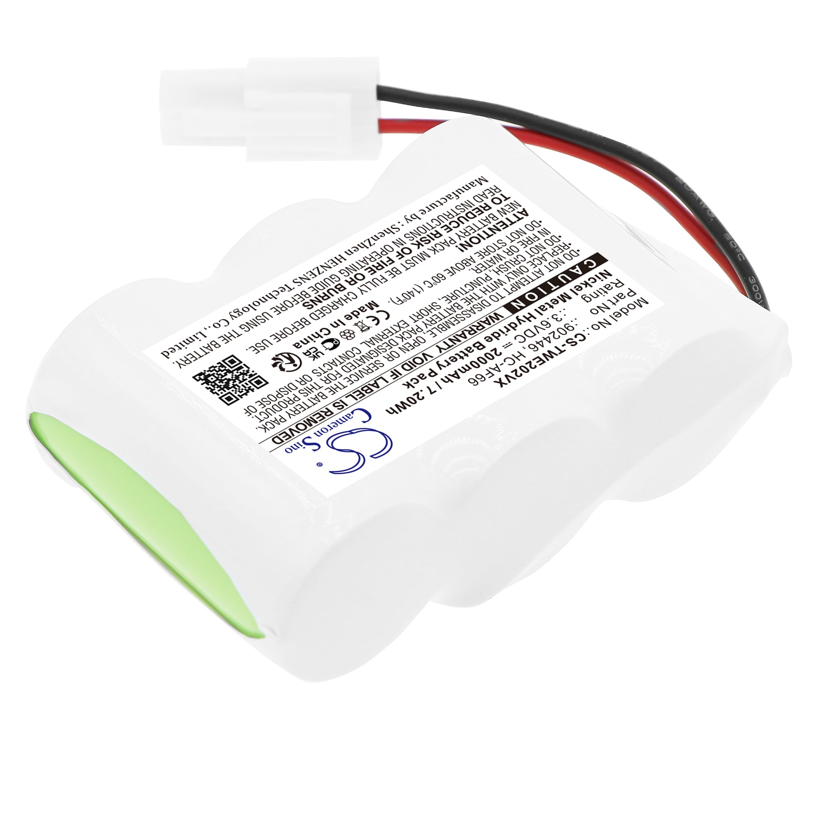 Batteri for støvsuger til TWINBIRD HC-E202, HC-E202W, HC-E22C osv.