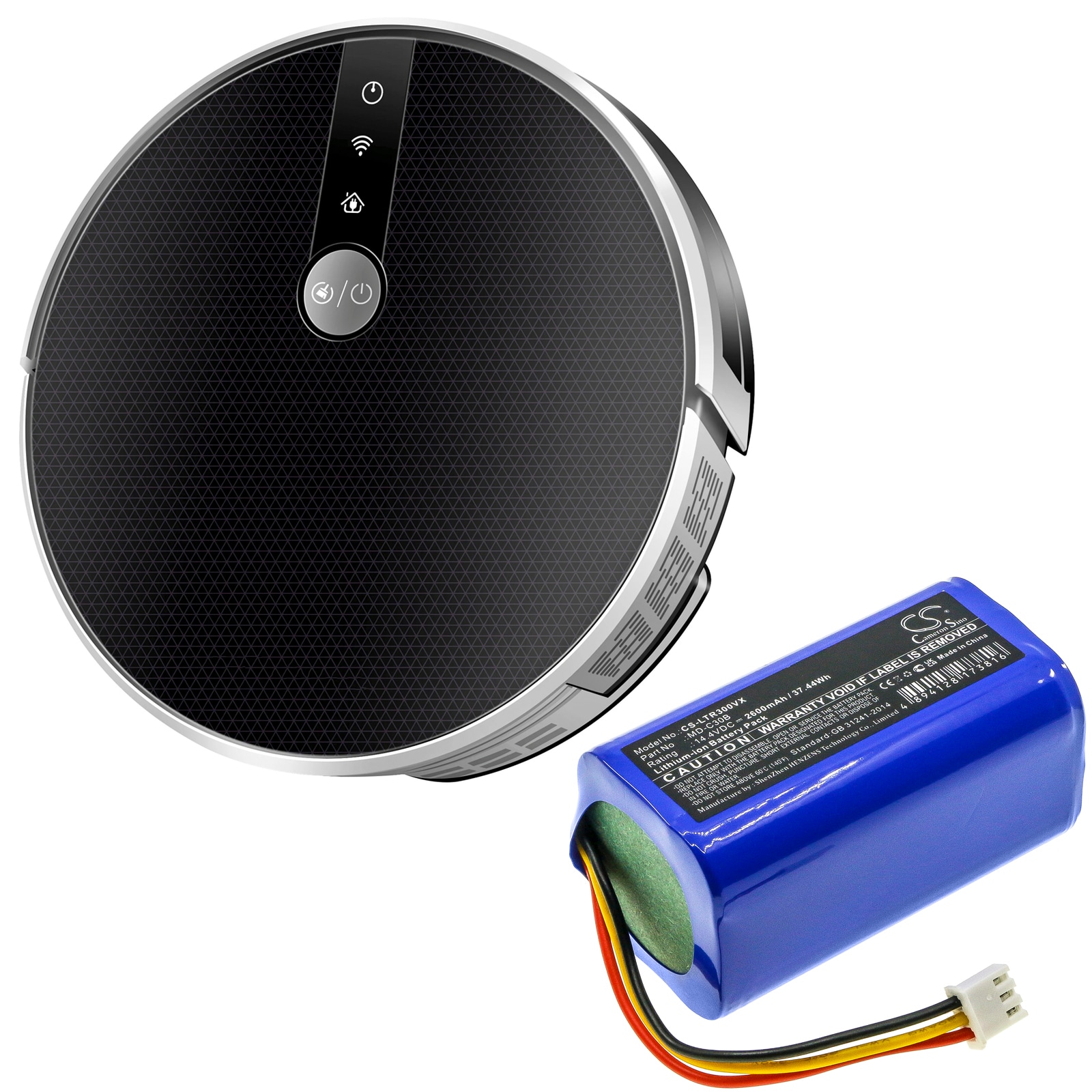 Batteri for vakuum til Liectroux E30, C30B, C30B 2D osv.