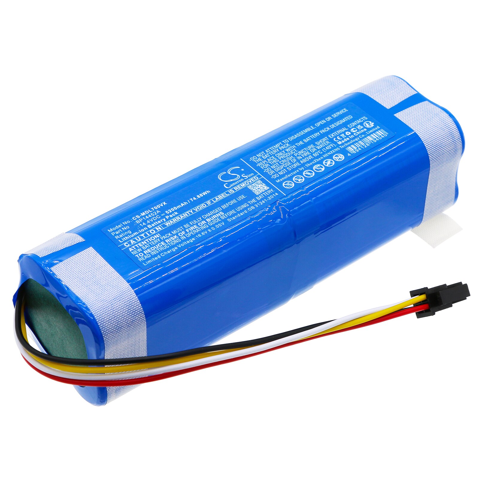 Batteri for støvsuger til Midea M71, M7 Pro, I10 osv.