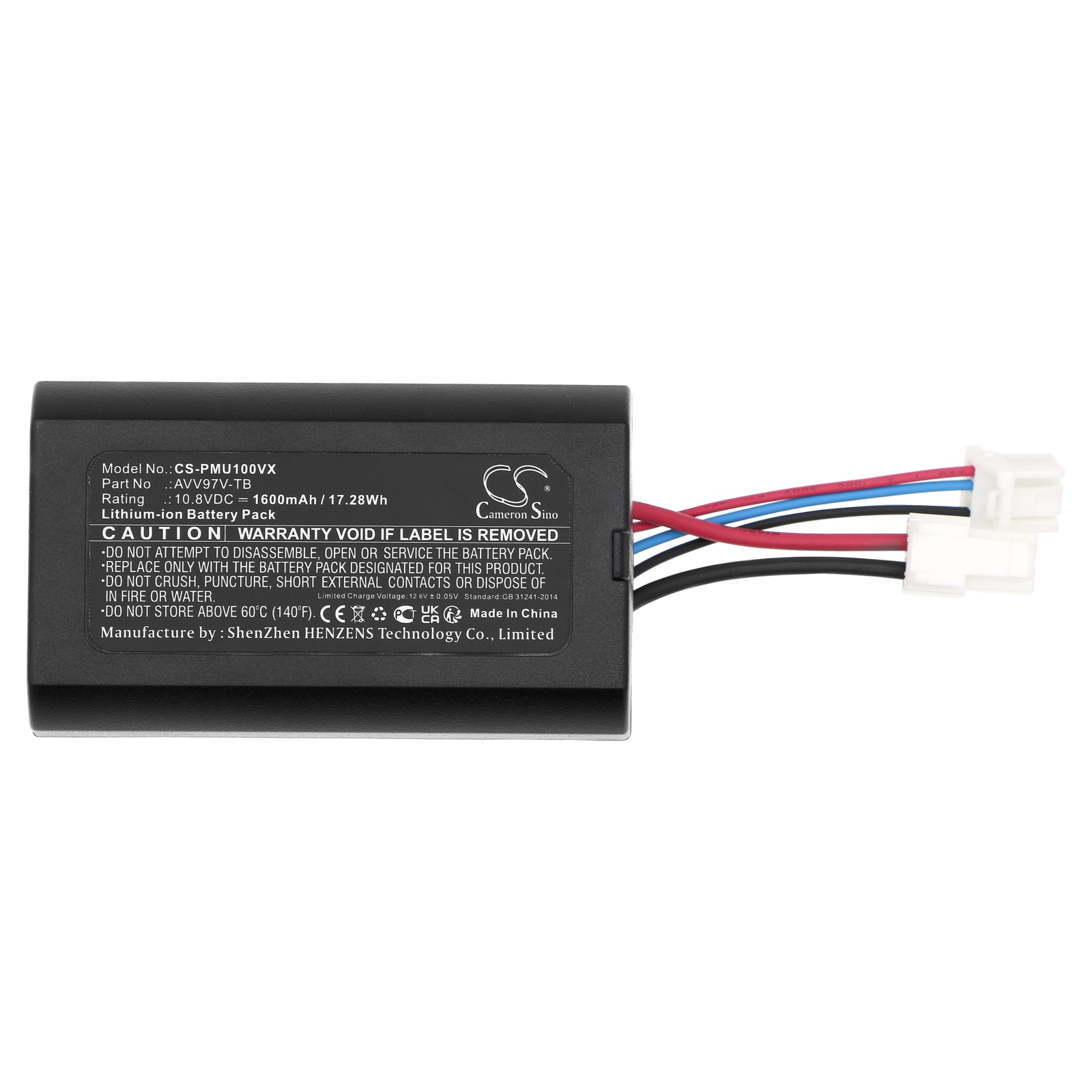 Batteri for vakuum til Panasonic MC-SBU1F-R, MC-SBU1F-G, MC-SBU1F-H