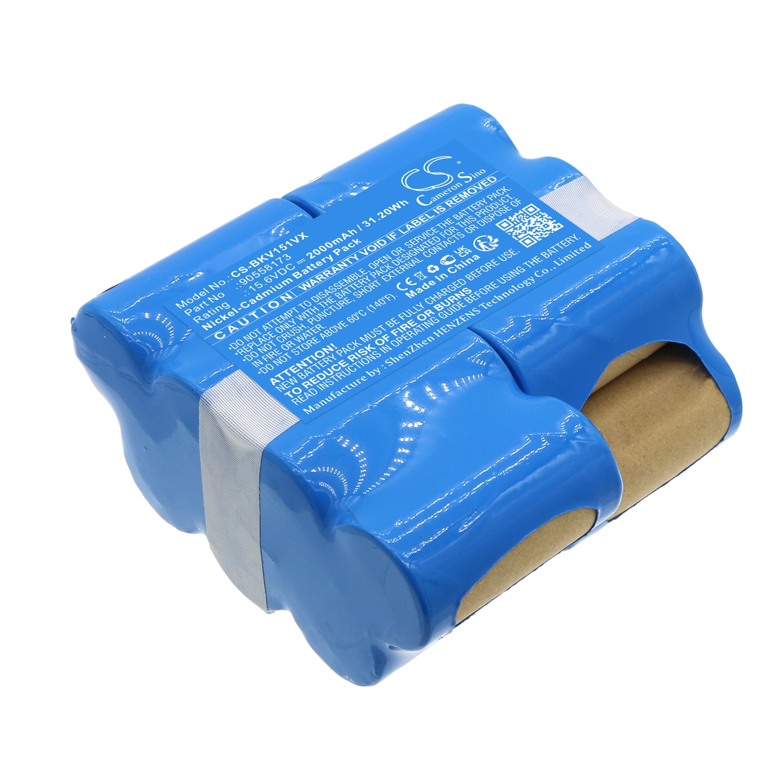 Batteri til støvsuger for Black&Decker 15,6 V DustBuster, CHV1510