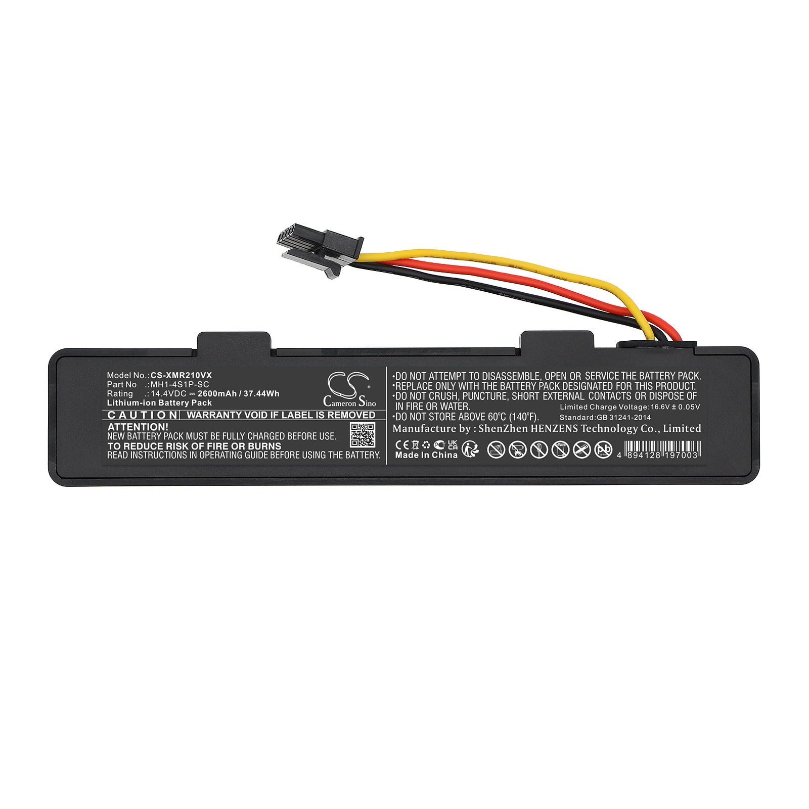 Batteri for vakuum for Xiaomi VIOMI V3, VIOMI V-RVCLM26B, Mi Robot Vacuum Mop P og andre.