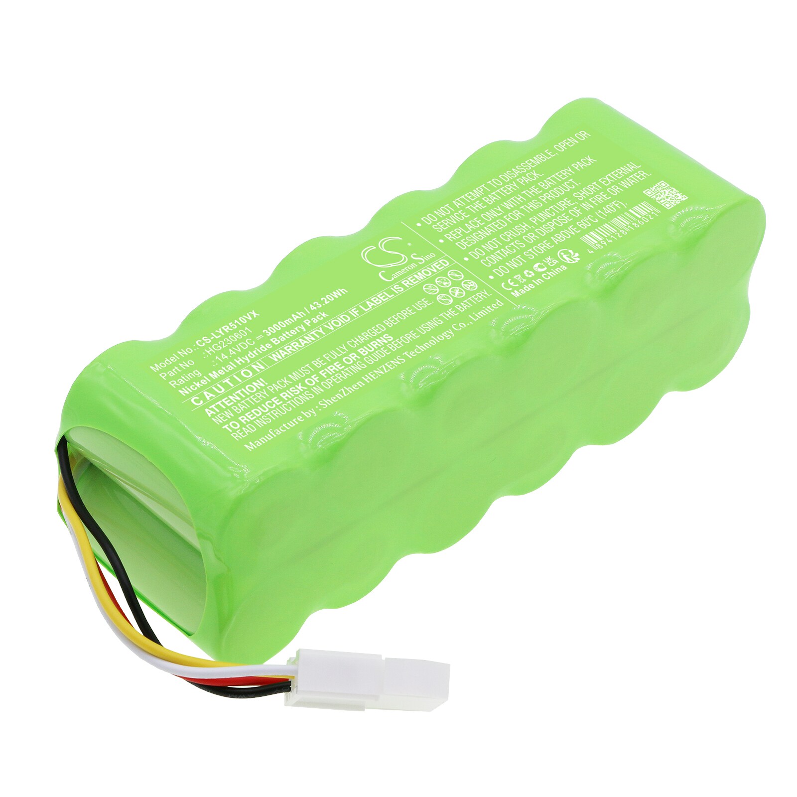 Batteri for støvsuger til LEXY R510-3, R330S, R510-1